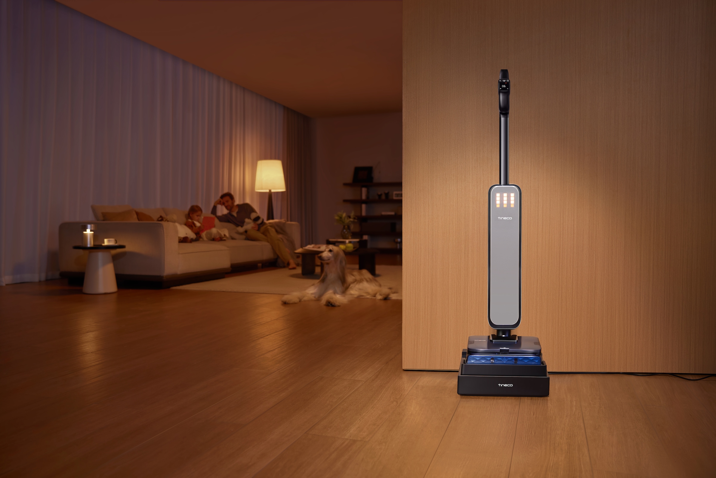 Tineco Nass-Trocken-Sauger »FLOOR ONE S9 Scientist Complete, mit Wasserstrahl und Gummiabzieher« bis zu 80min Akkulaufzeit, 85° Grad Trocknung, Selbstantrieb