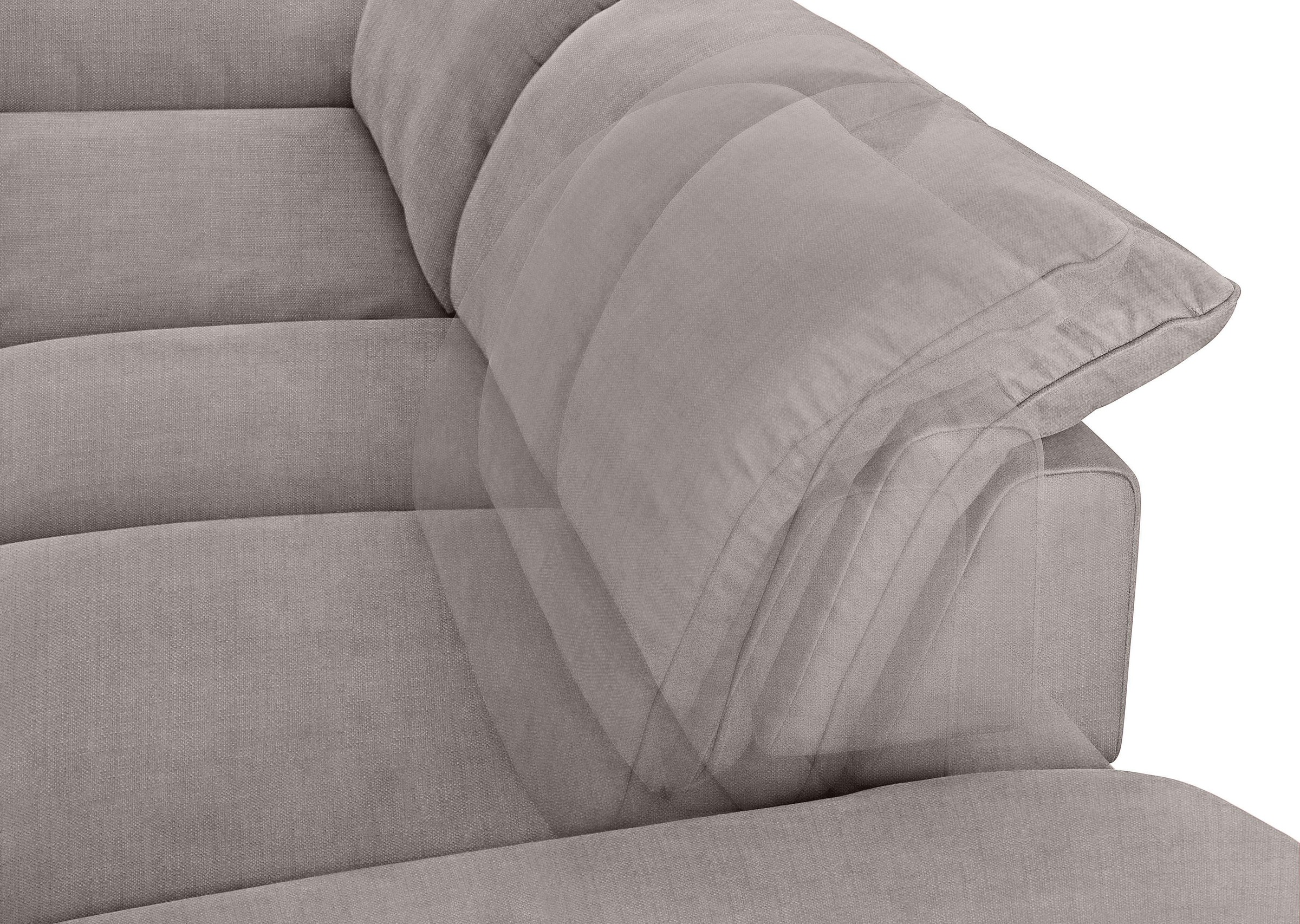 W.SCHILLIG Ecksofa »enjoy&MORE, Designsofa, elegant und bequem, L-Form«, mit Sitztiefenverstellung, Füße silber matt, Breite 310 cm