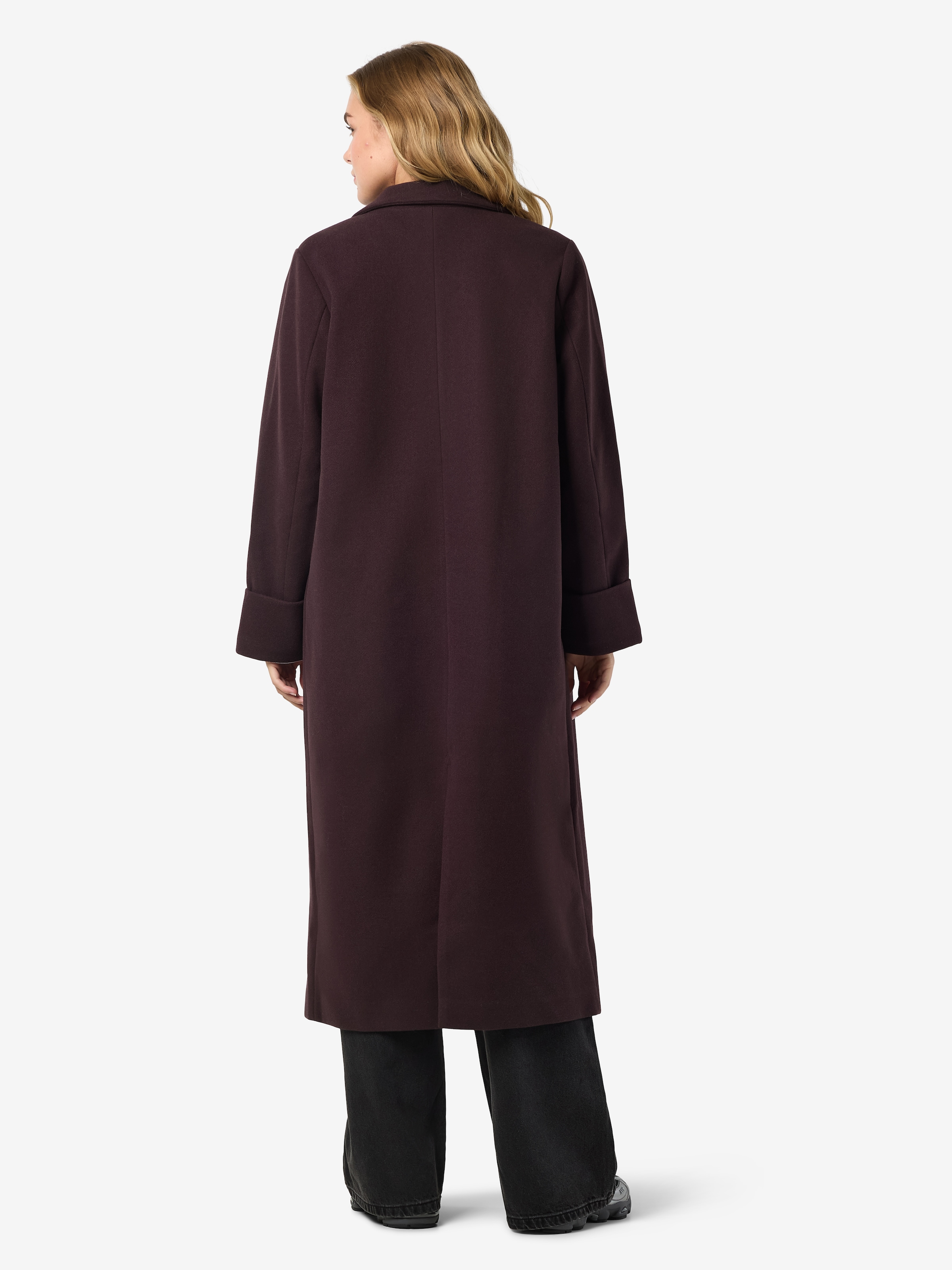 Noisy may Langmantel »NMCADDY L/S LONG COAT FWD NOOS« Kunstfaser, loose fit