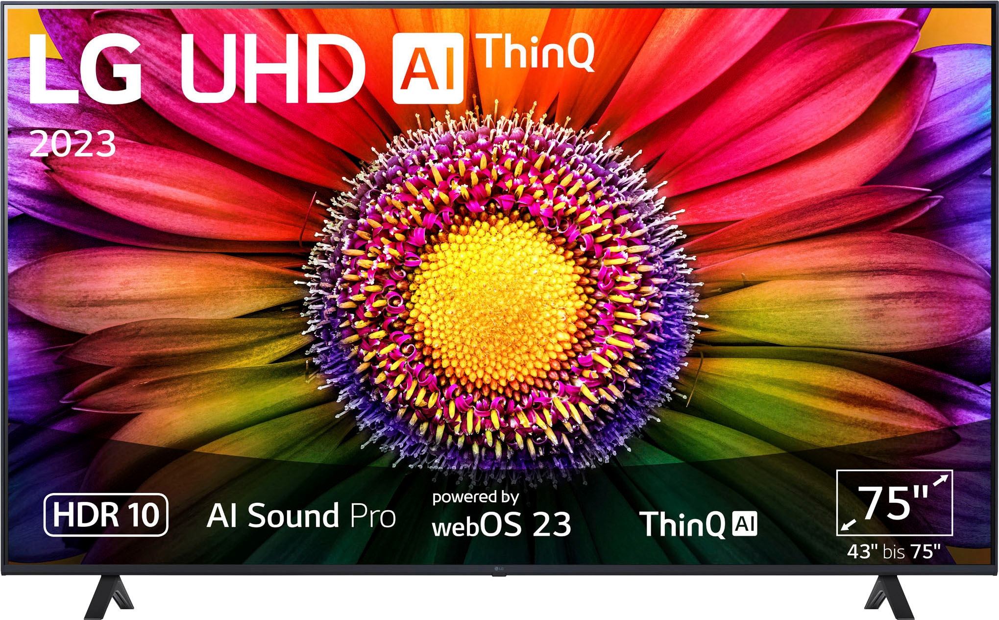UHD,α5 Raten Sound 4K Zoll, Pro,Filmmaker auf Gen6 bestellen HD, AI-Prozessor,HDR10,AI »75UR80006LJ«, Mode 189 4K LG LED-Fernseher Smart-TV, Ultra cm/75