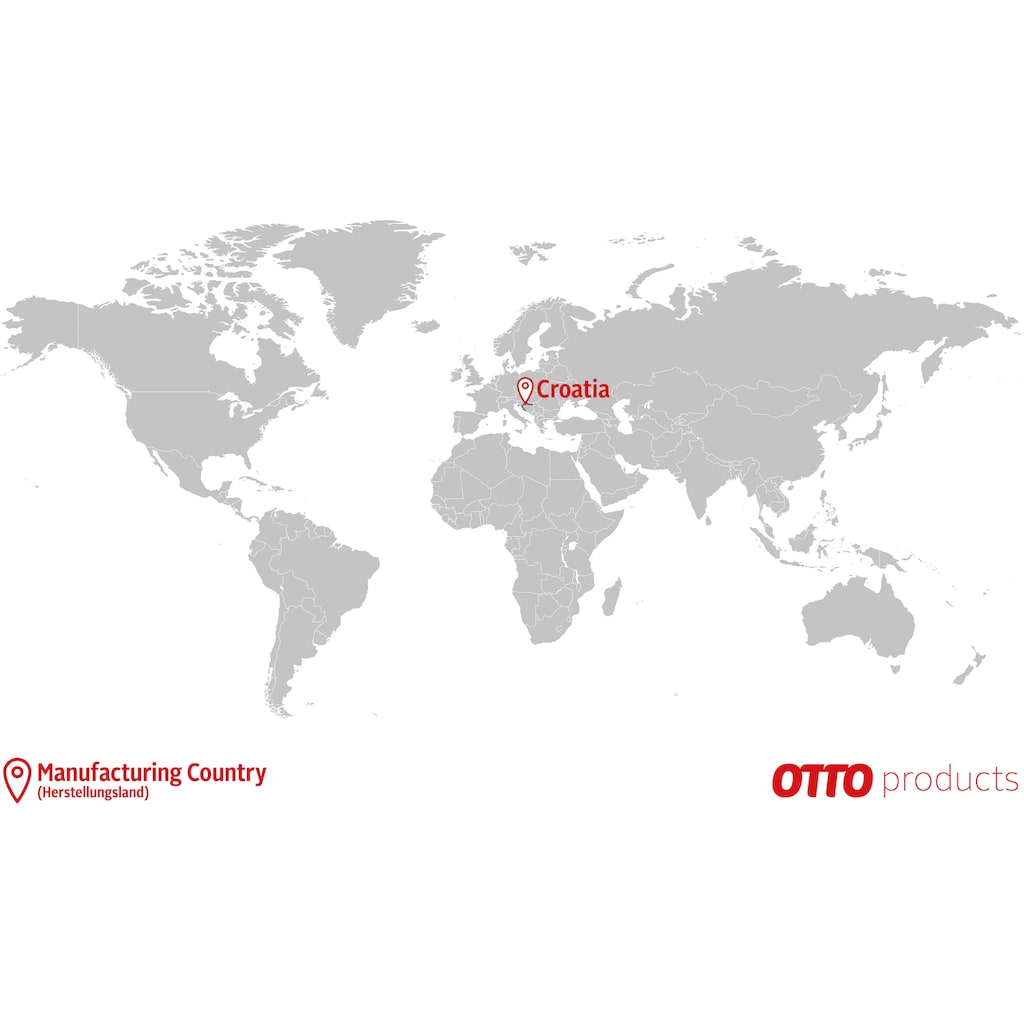 OTTO products Couchtisch »Lennard«, Wildeiche, rechteckige Tischplatte, mit schmalen Metallbeinen