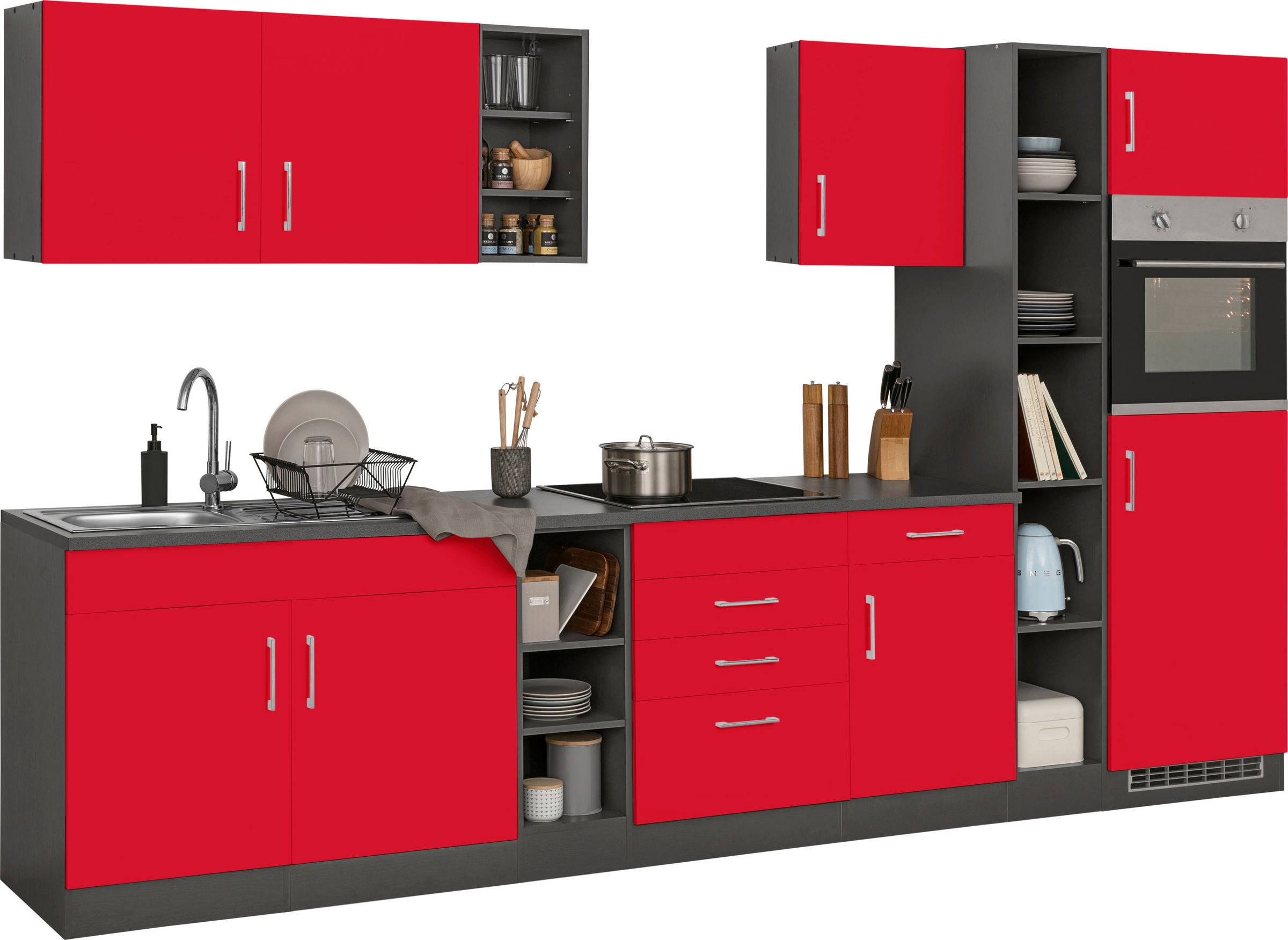 KOCHSTATION Küchenzeile »KS-Paris«, ohne E-Geräte, Breite 330 cm günstig online kaufen