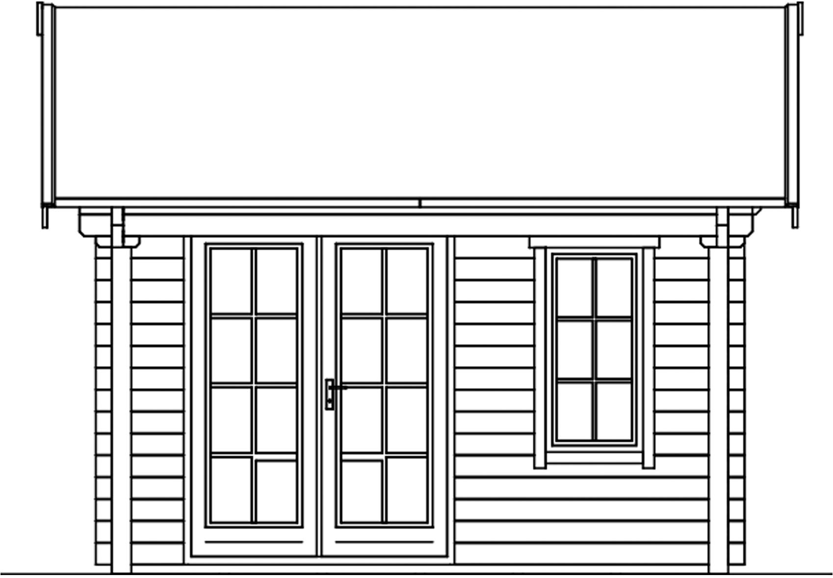 Skanholz Gartenhaus »Calgary«, mit Lattung