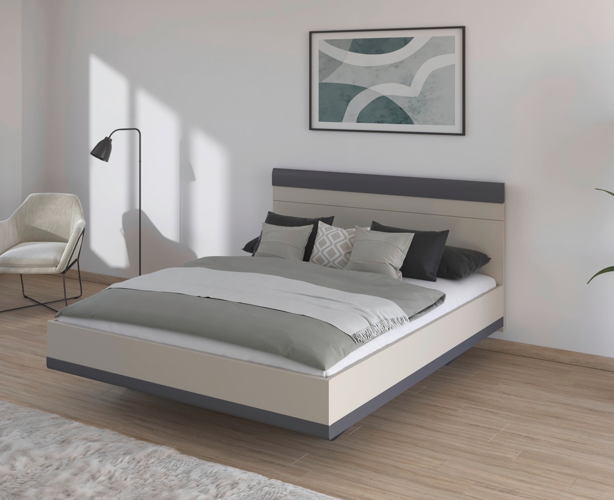 rauch Futonbett »Bett Doppelbett Holzbett SAJO«, mit Farb-Absetzungen in ko günstig online kaufen