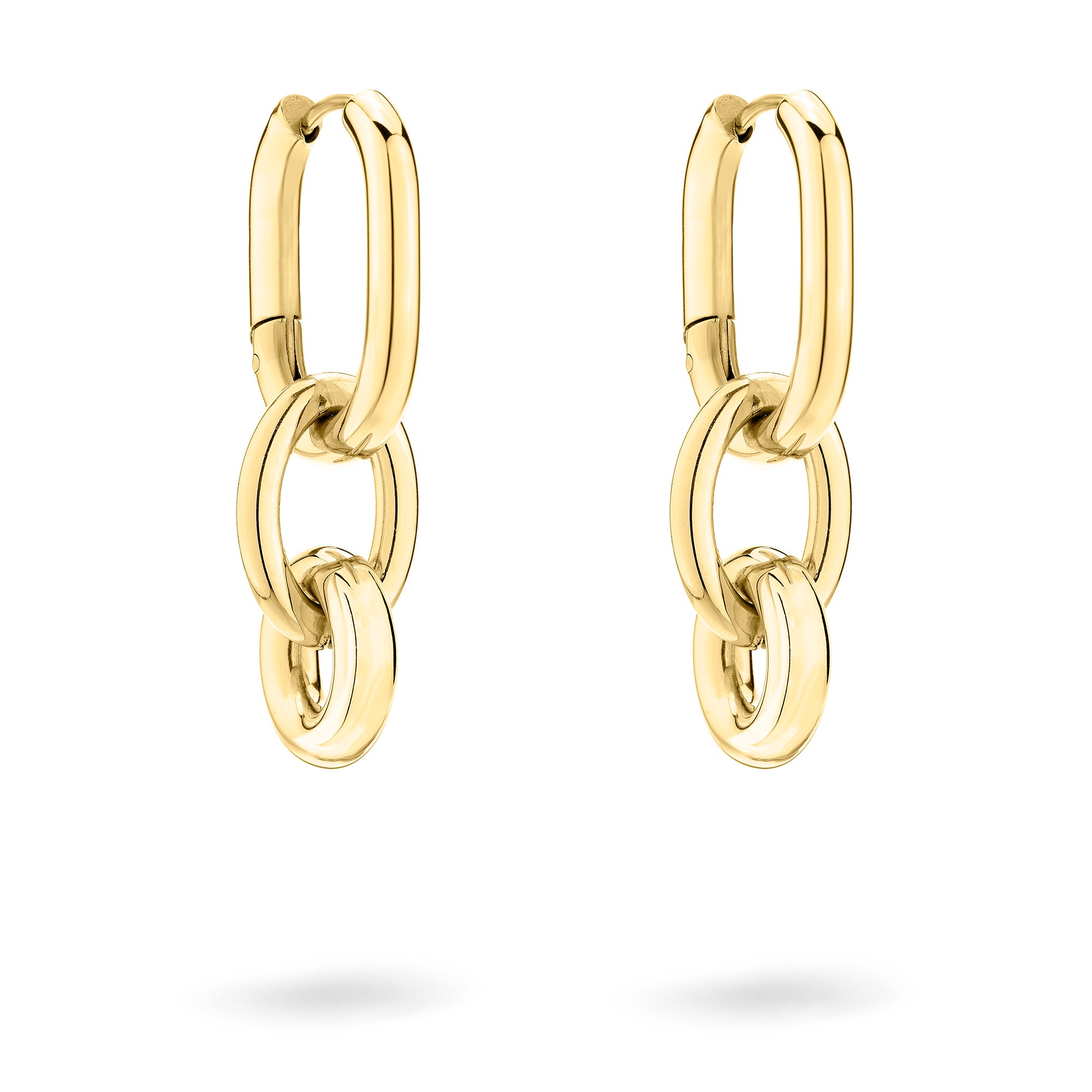 Liebeskind Berlin Paar Creolen »Schmuck Geschenk Edelstahl Ohrringe Modern Knot«, Einhänger abnehmbar