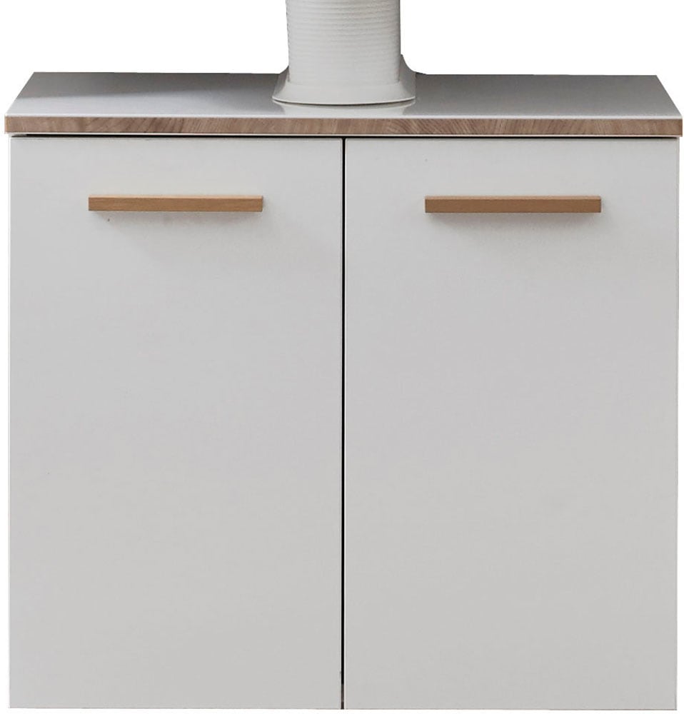 Saphir Badmöbel-Set »Quickset 931 5-teilig, Waschbeckenunterschrank und LED-Spiegelschrank«, (Set, 5 St.), Weiß Glanz, inkl. Türdämpfer, ohne Waschbecken, 8 Türen, 2 Schubladen