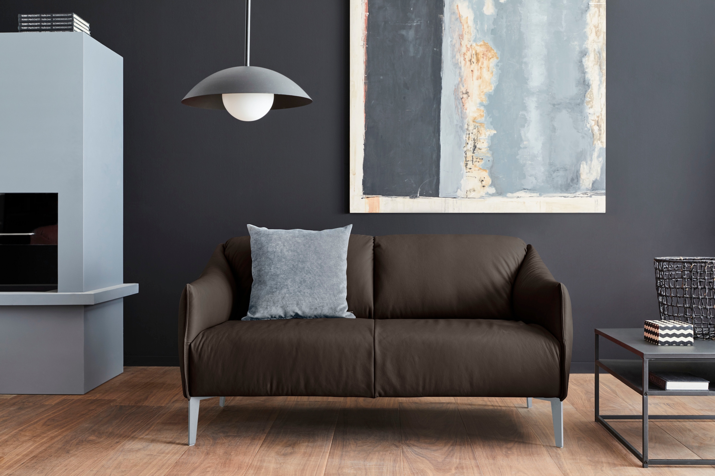 W.SCHILLIG 2-Sitzer »sally« mit Metall-Winkelfüßen in Silber matt, Breite 1 günstig online kaufen