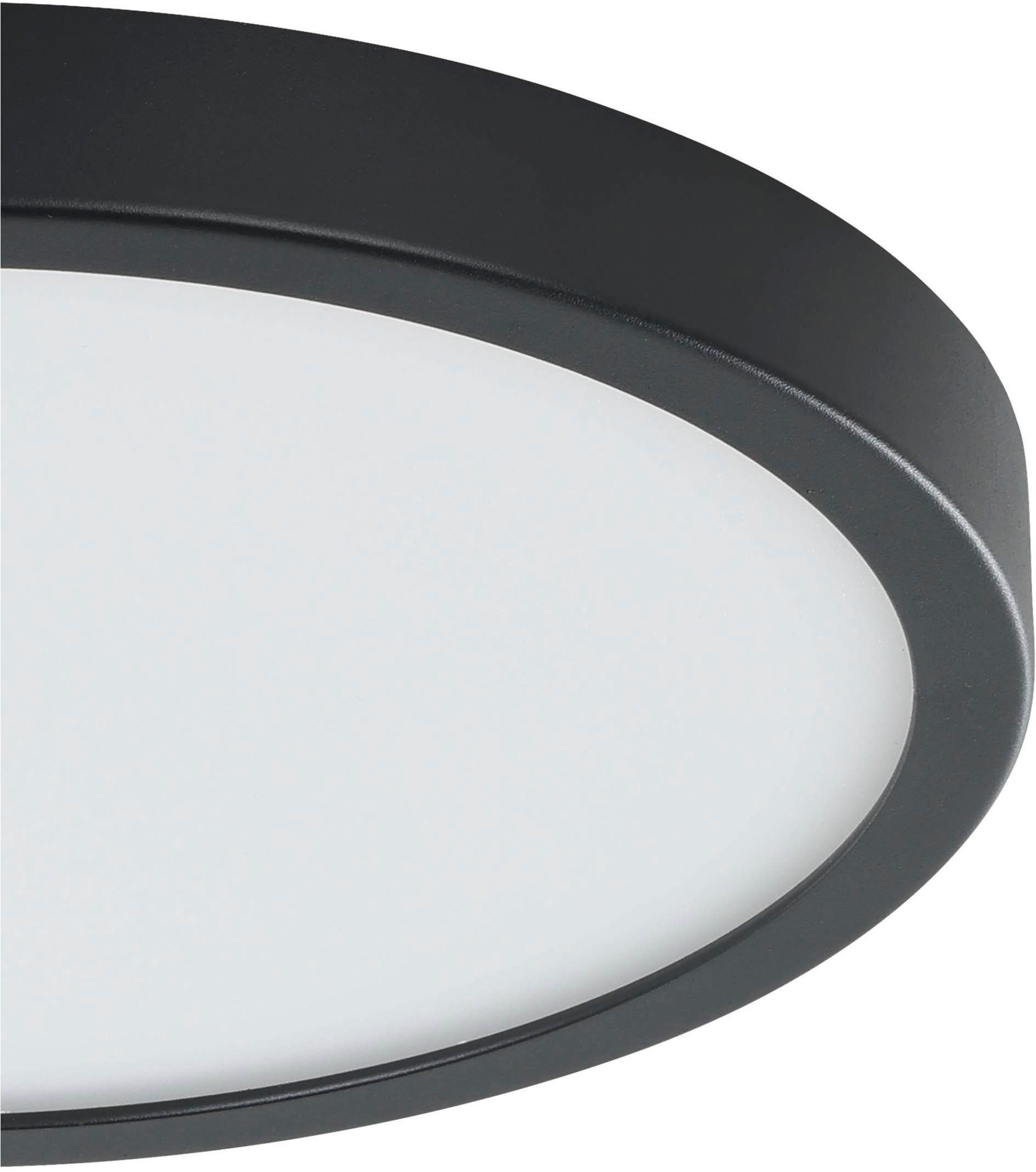 EGLO Aufbauleuchte »Fueva 5 Deckenlampe, Deckenbeleuchtung, Metall und Kunststoff, Lampe« LED-Modul 1 Stk. Warmweiß Aufbauleuchte - H2,8 x Ø28,5 cm - schwarz - 20,5W inkl.