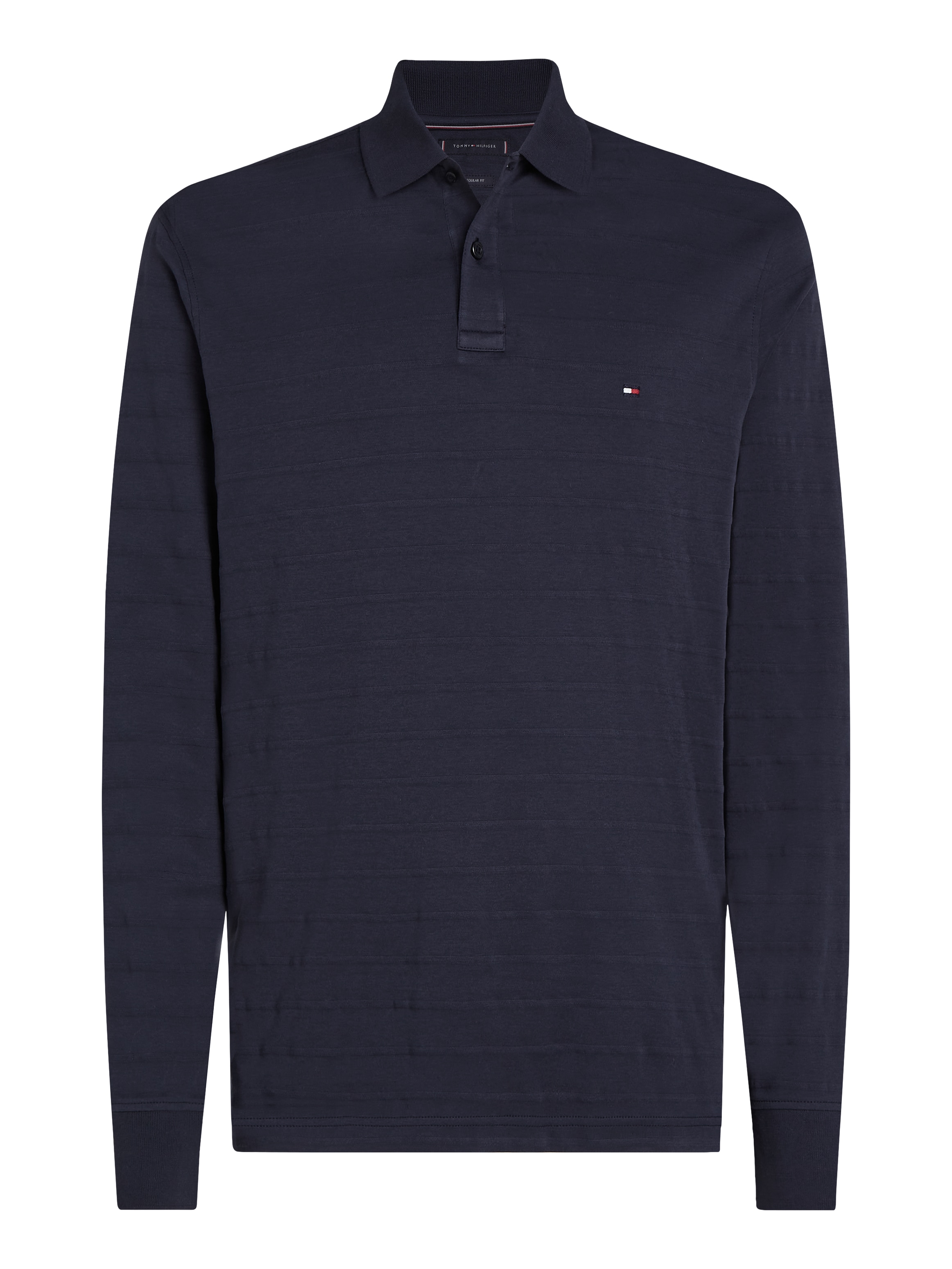 Tommy Hilfiger Langarm-Poloshirt »MERC JACQUARD STRIPE LS REG POLO«