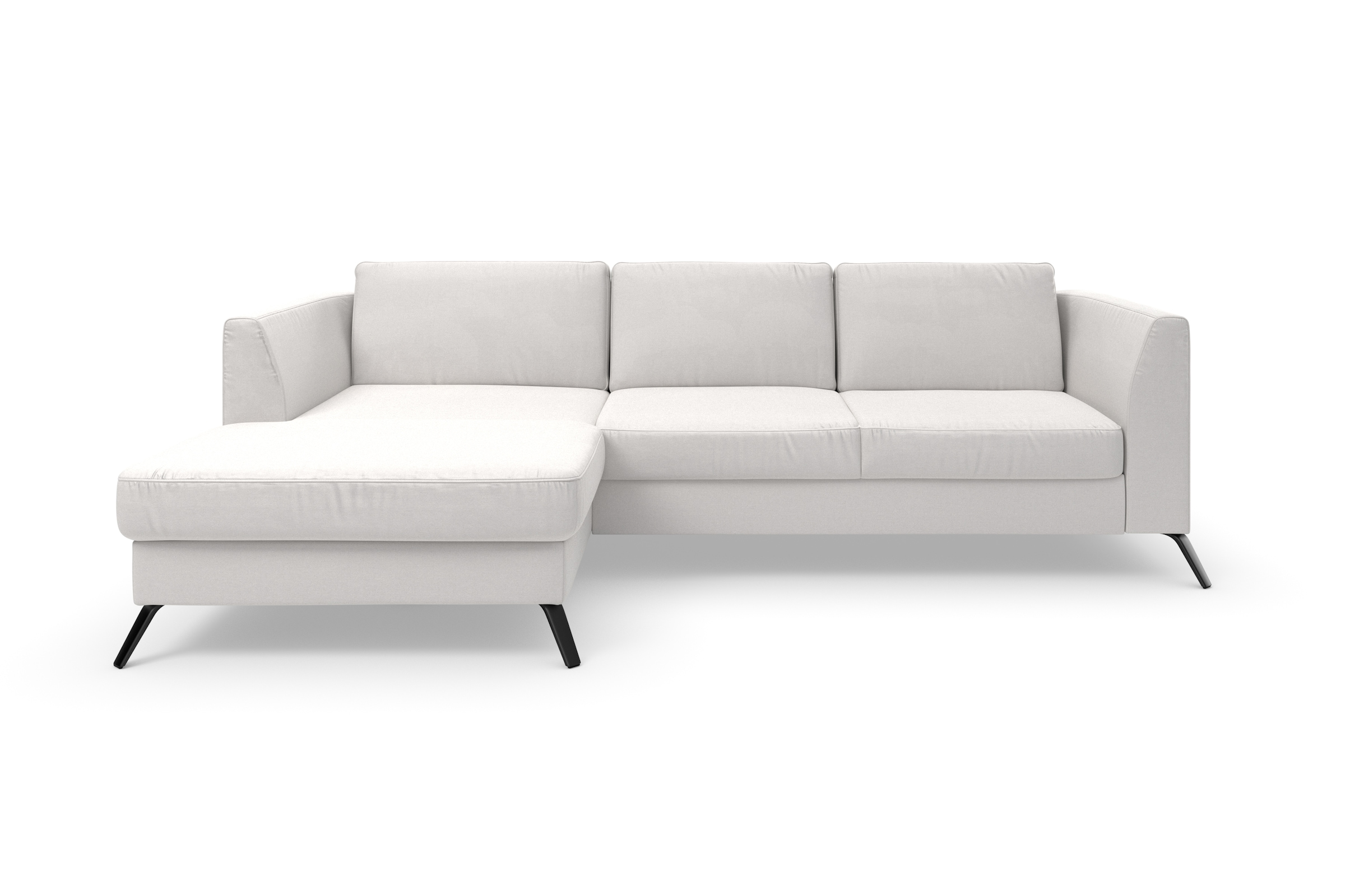 sit&more Ecksofa »Olsen L-Form«, inklusive Sitztiefenverstellung, wahlweise mit Bettfunktion, 15cm hoch