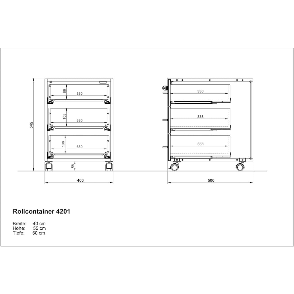 GERMANIA Büro-Set »GW-Monteria«, (Set, 3 St.)