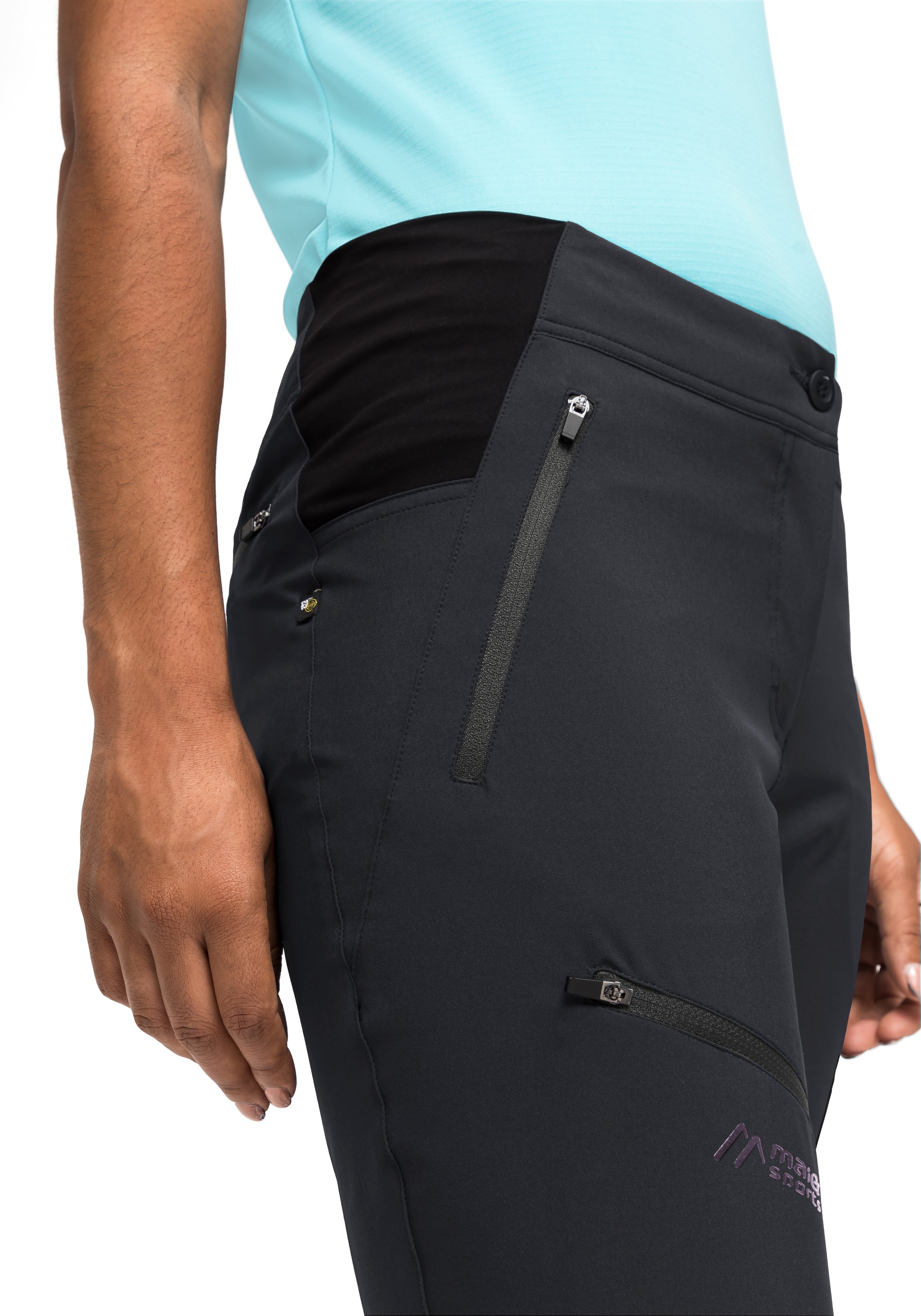 Maier Sports Caprihose »Latit Capri Vario«, Damen Capri, kurze Wanderhose, Outdoorhose mit 4 Taschen, Regular Fit