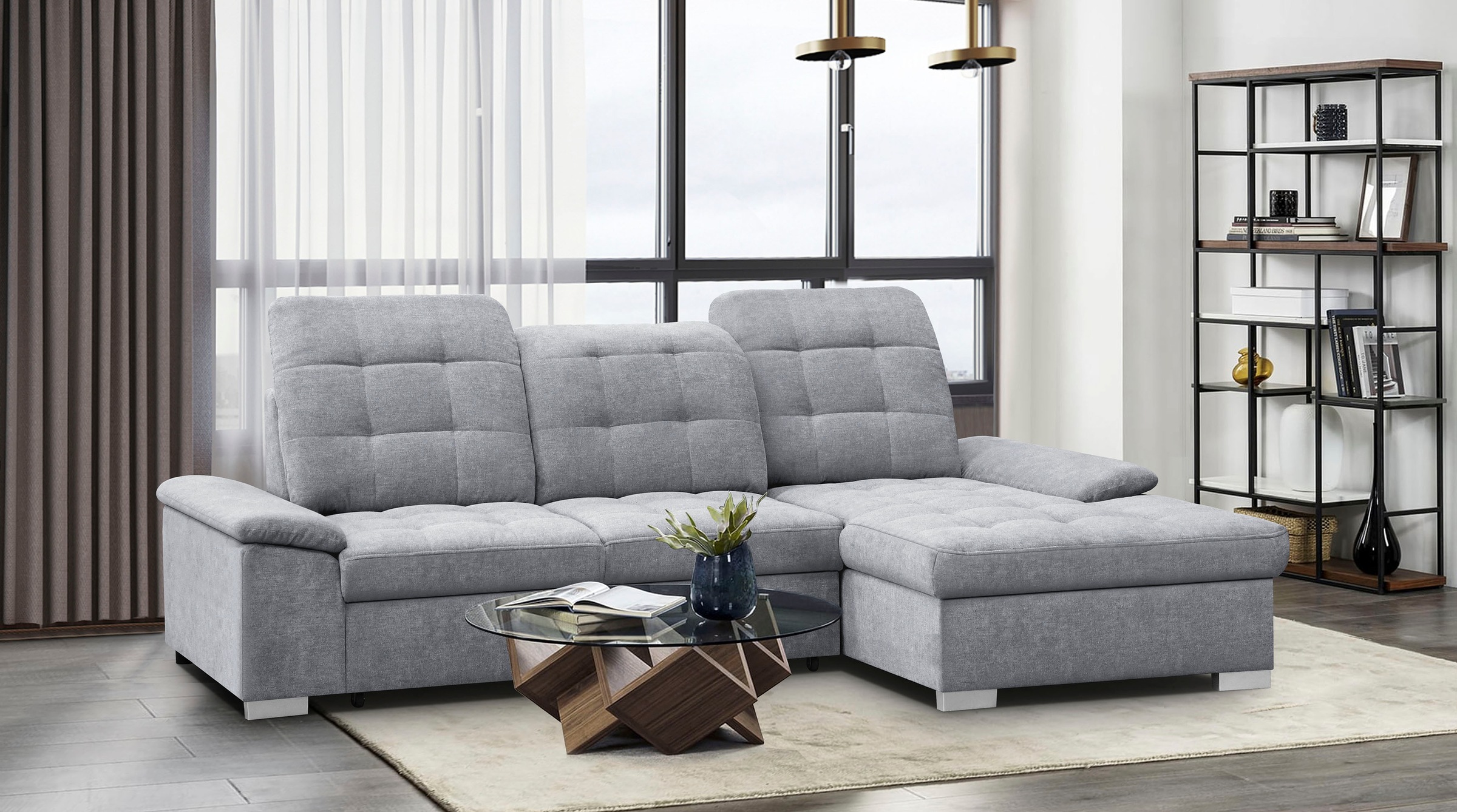 WERK2 Ecksofa »Carmen, mit Bettfunktion & Bettkasten, optional Sitztiefenve günstig online kaufen