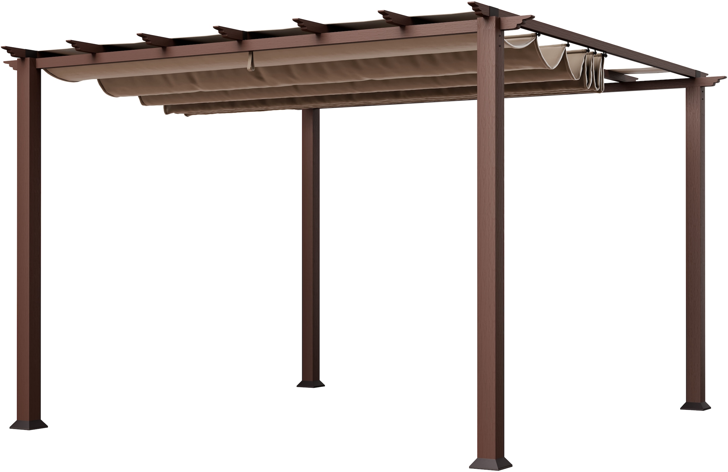 Paragon Pavillon »FLORIDA«, Aluminiumpavillon mit verstellbarem Sonnensegel