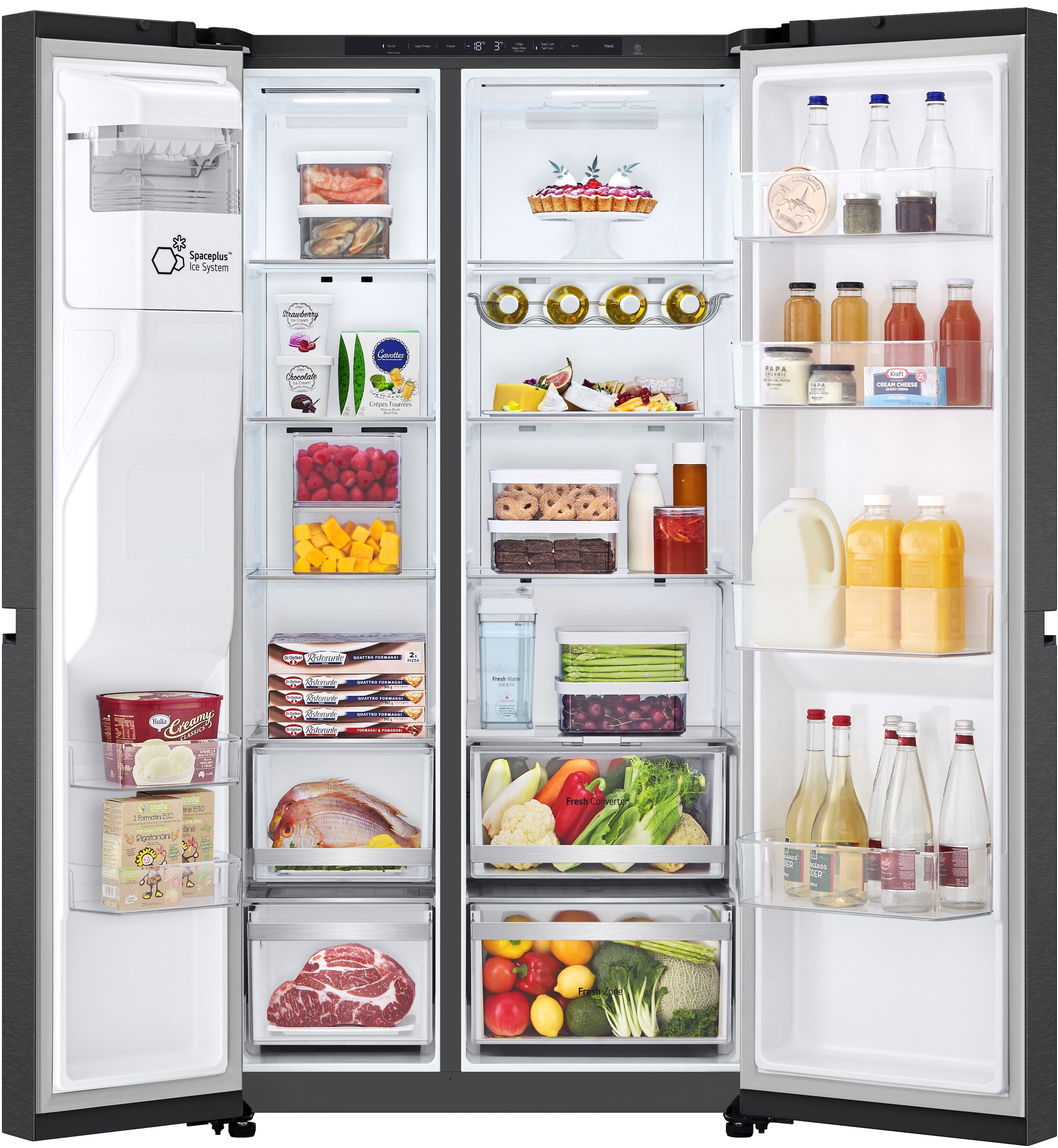 LG Side-by-Side L-Serie »GSLE81EPBD« 179 cm hoch 91,3 cm breit