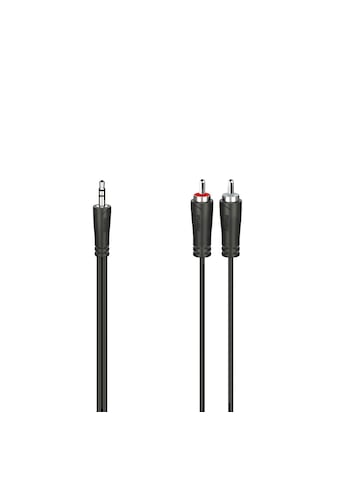 Audio-Kabel »Klinken-Cinch-Kabel, 3,5-mm-Klinken-Steck.-2 Cinch-Steck., 1,5m,Stereo«,...