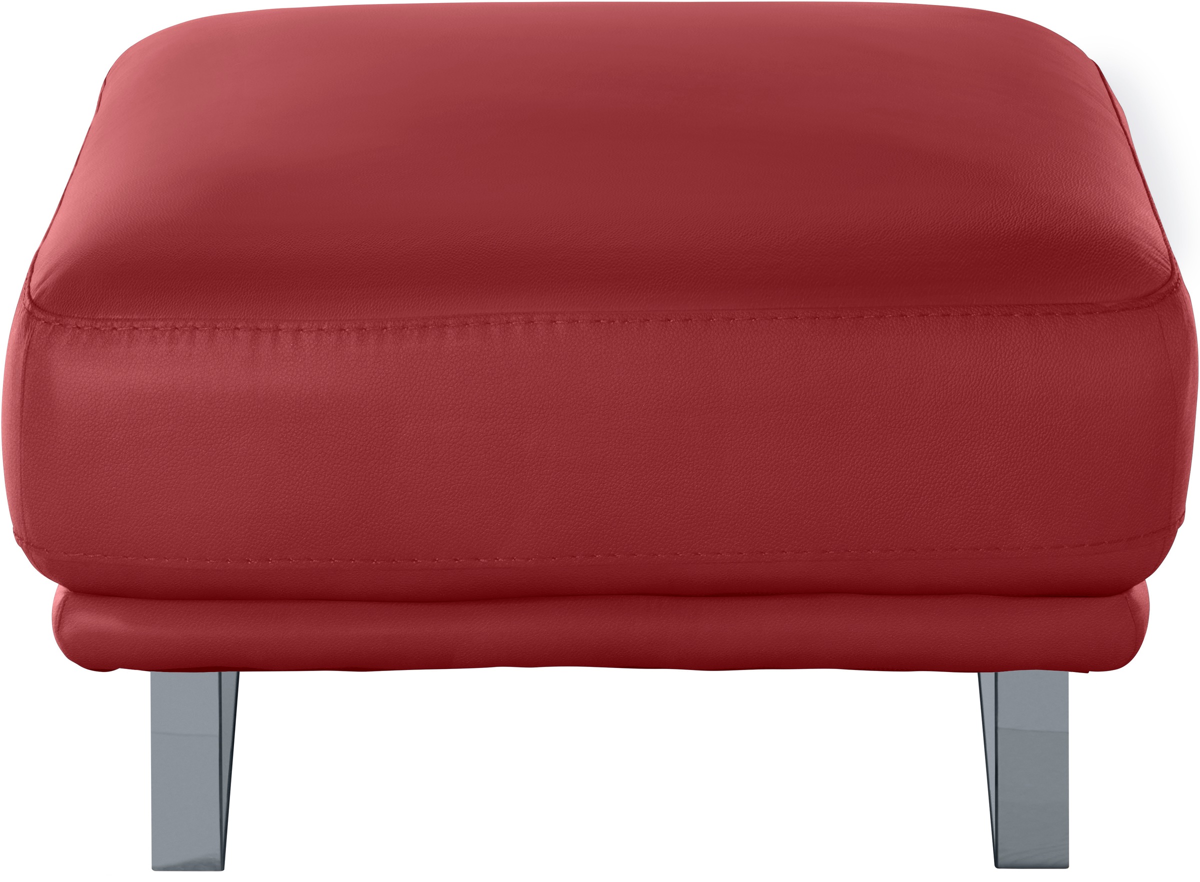 W.SCHILLIG Hocker »montanaa«, mit Metallkufen in Silber matt, Breite 71 cm