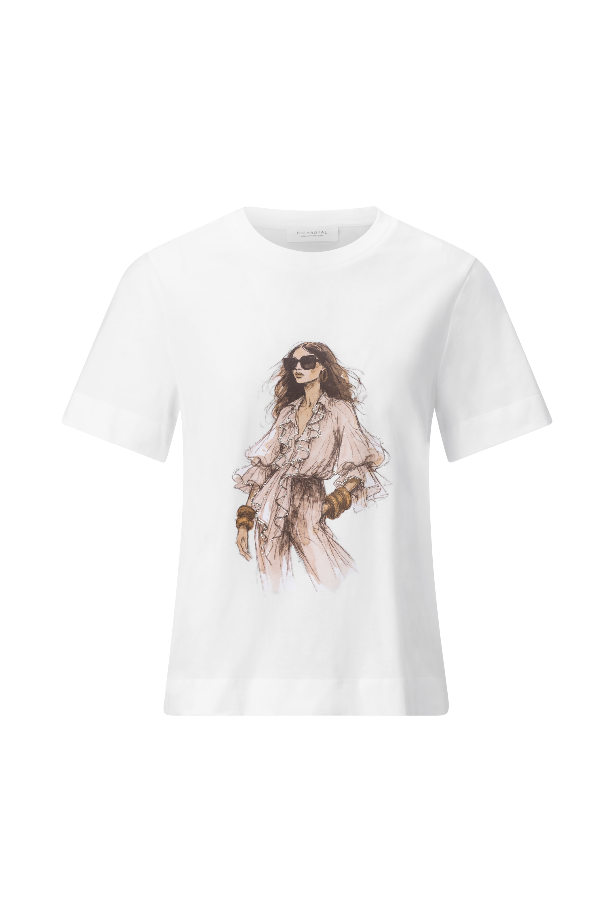 RICHROYAL T-Shirt mit Frauen Print