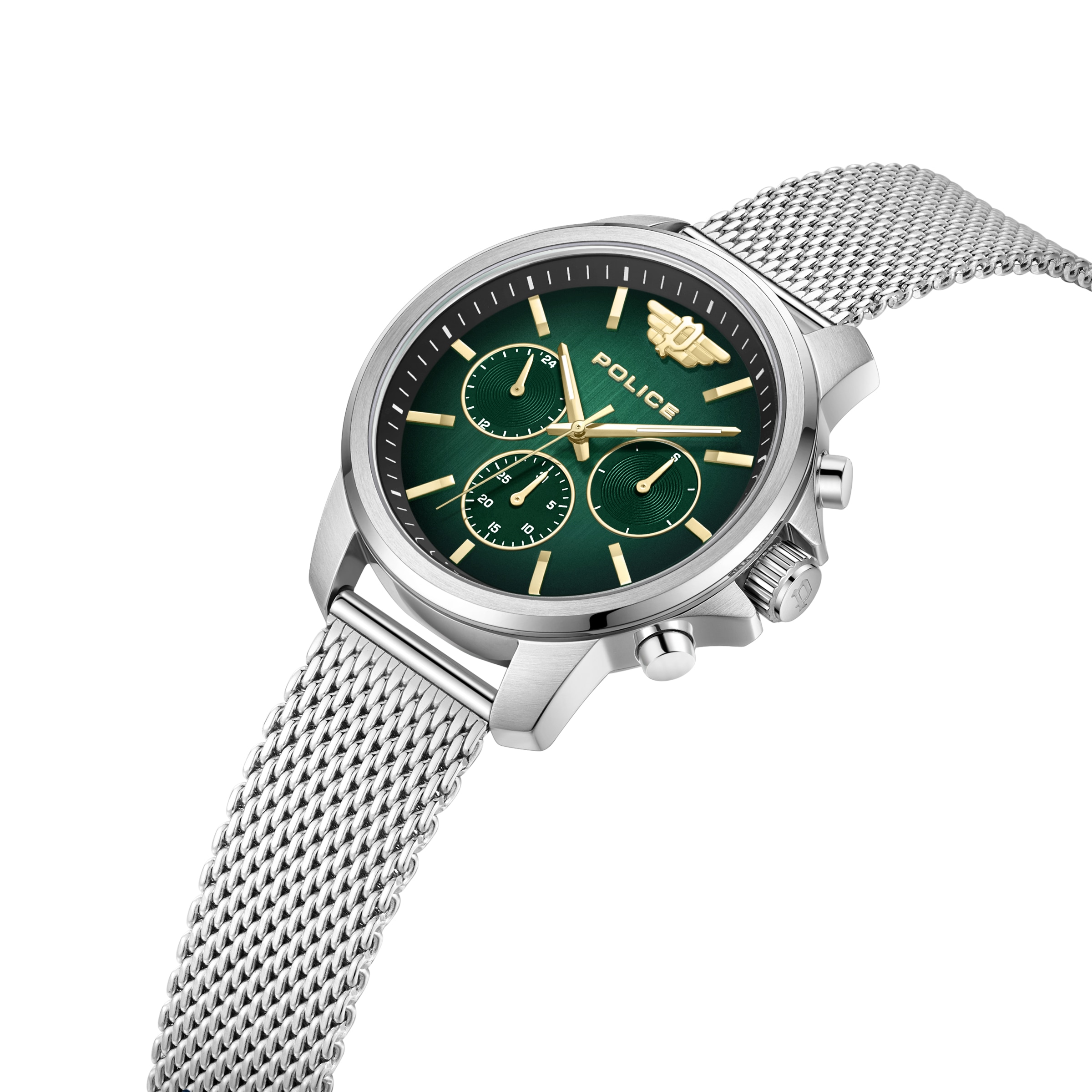 Police Quarzuhr »Mensor« Armbanduhr, Herrenuhr, Edelstahlarmband, Ideal auch als Geschenk
