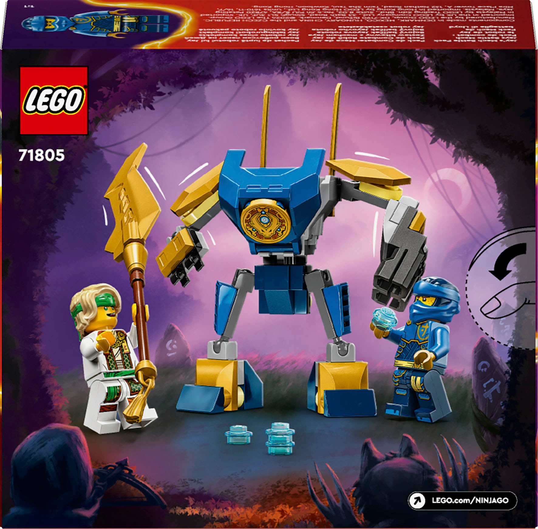 LEGO® Konstruktionsspielsteine »Jays Battle Mech (71805), LEGO Ninjago«, (78 St.), Made in Europe