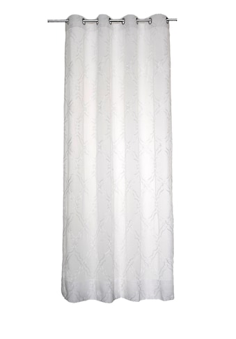 Kutti Vorhang »Helena«, (1 St.), einfarbig weiß, blickdicht, mit Stickerei kaufen