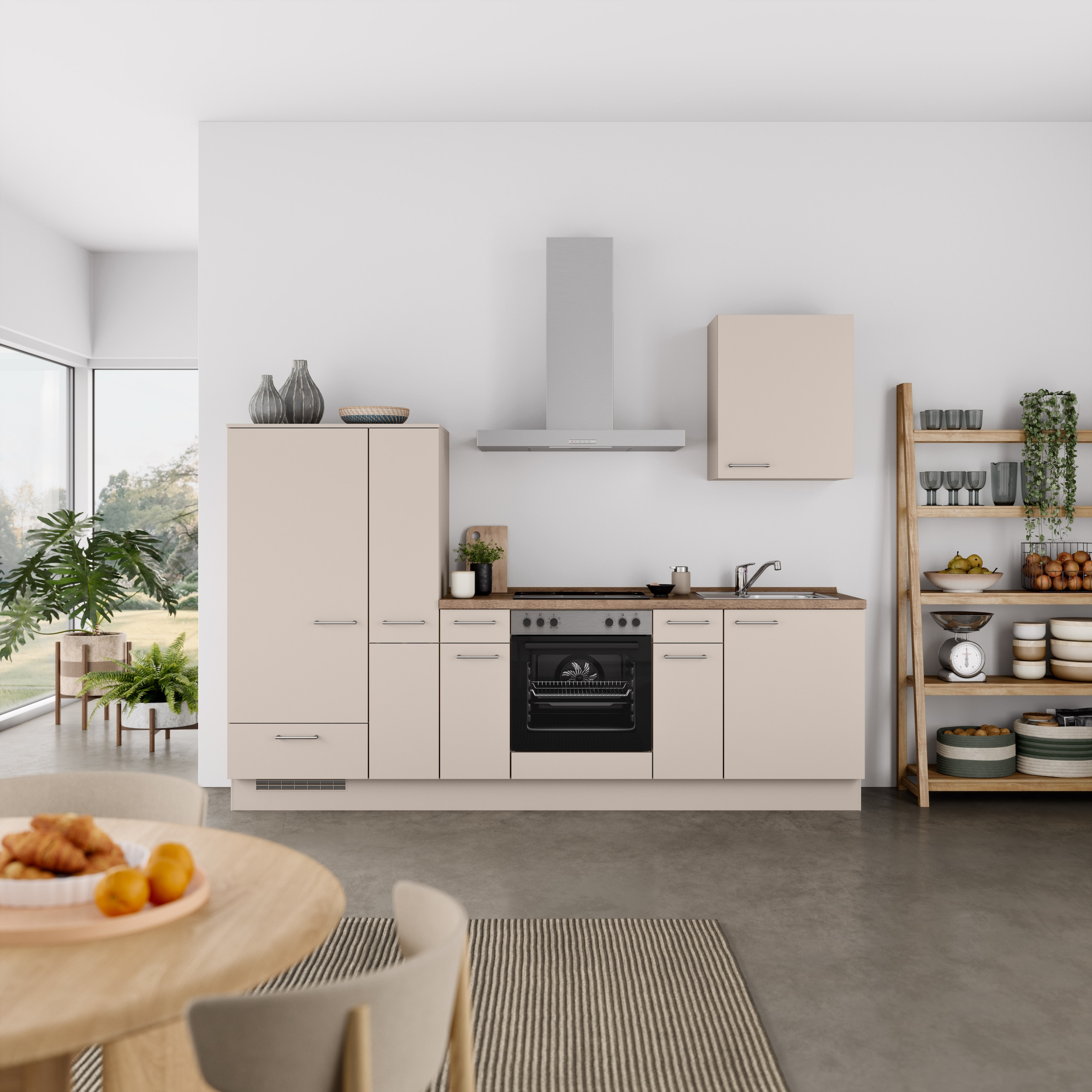 nobilia® Küchenzeile »"Laser I", Ausrichtung wählbar, Breite 270 cm« vormon günstig online kaufen