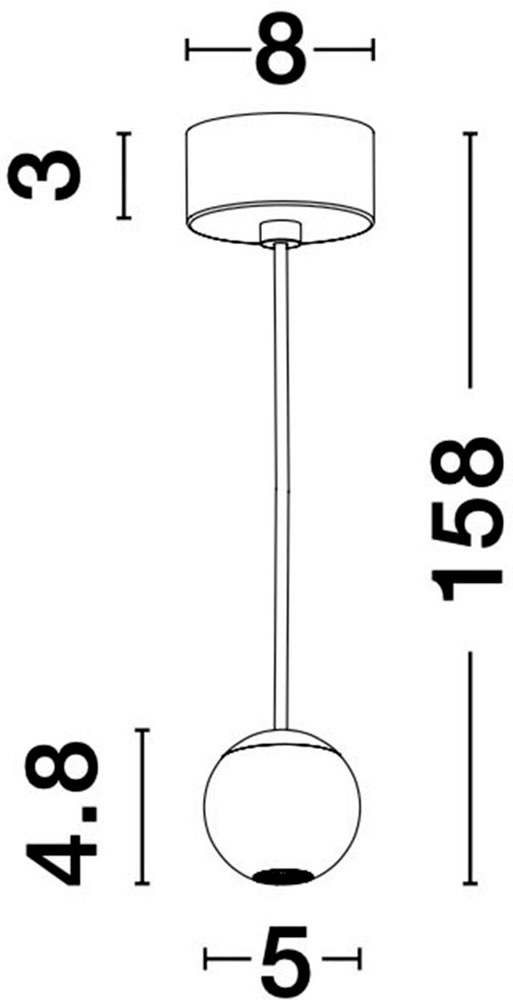 Nova Luce LED-Hängeleuchte »NOCCI« LED-Modul 1 Stk. Warmweiß