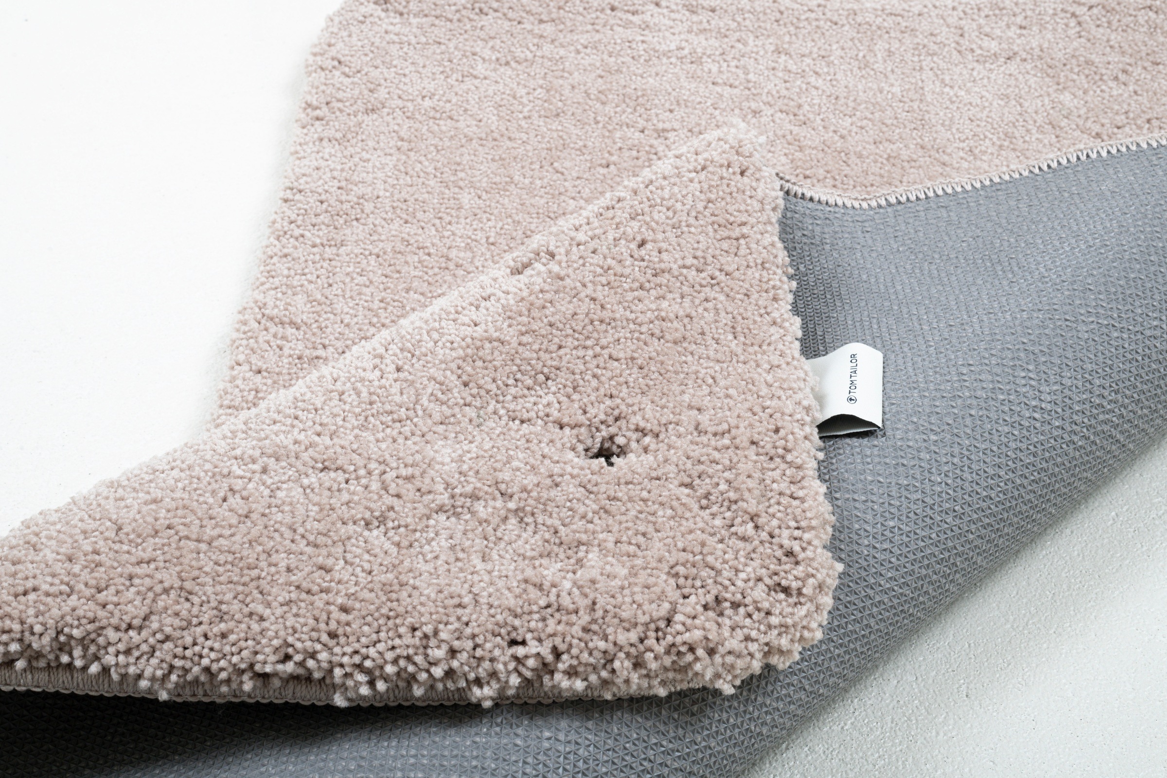 TOM TAILOR HOME Badematte »Cozy Bath UNI«, rutschhemmend beschichtet, fußbodenheizungsgeeignet, Badteppich, Uni Farben, rechteckig, rund und oval erhältlich