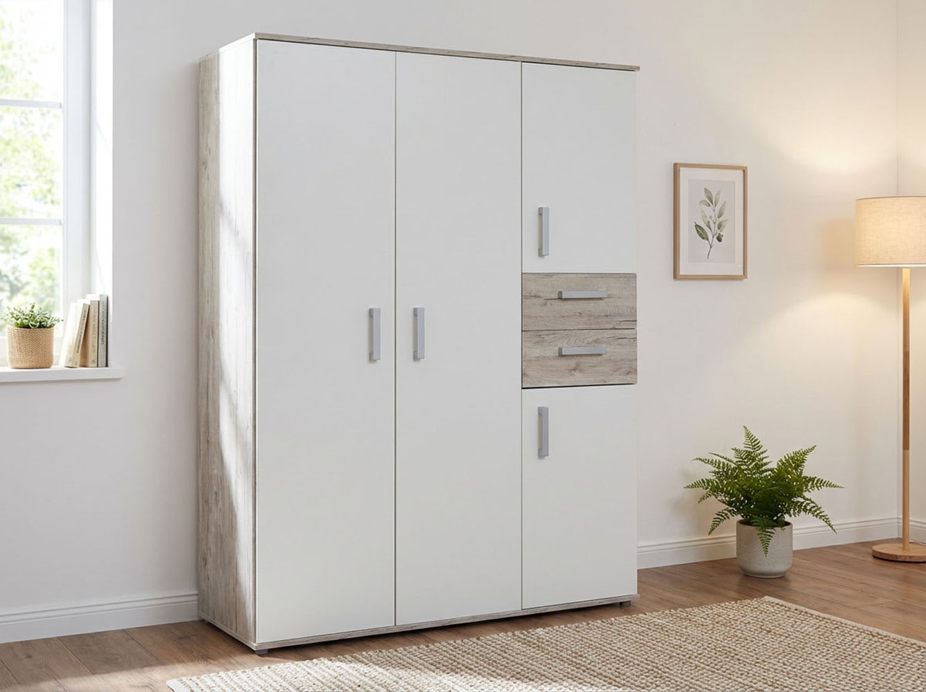 arthur berndt Babyzimmer-Komplettset »Bente« Set, Kinderbett, Schrank, Wickelkommode, 3 Stk. tlg. Made in Germany; mit Kinderbett, Schrank und Wickelkommode