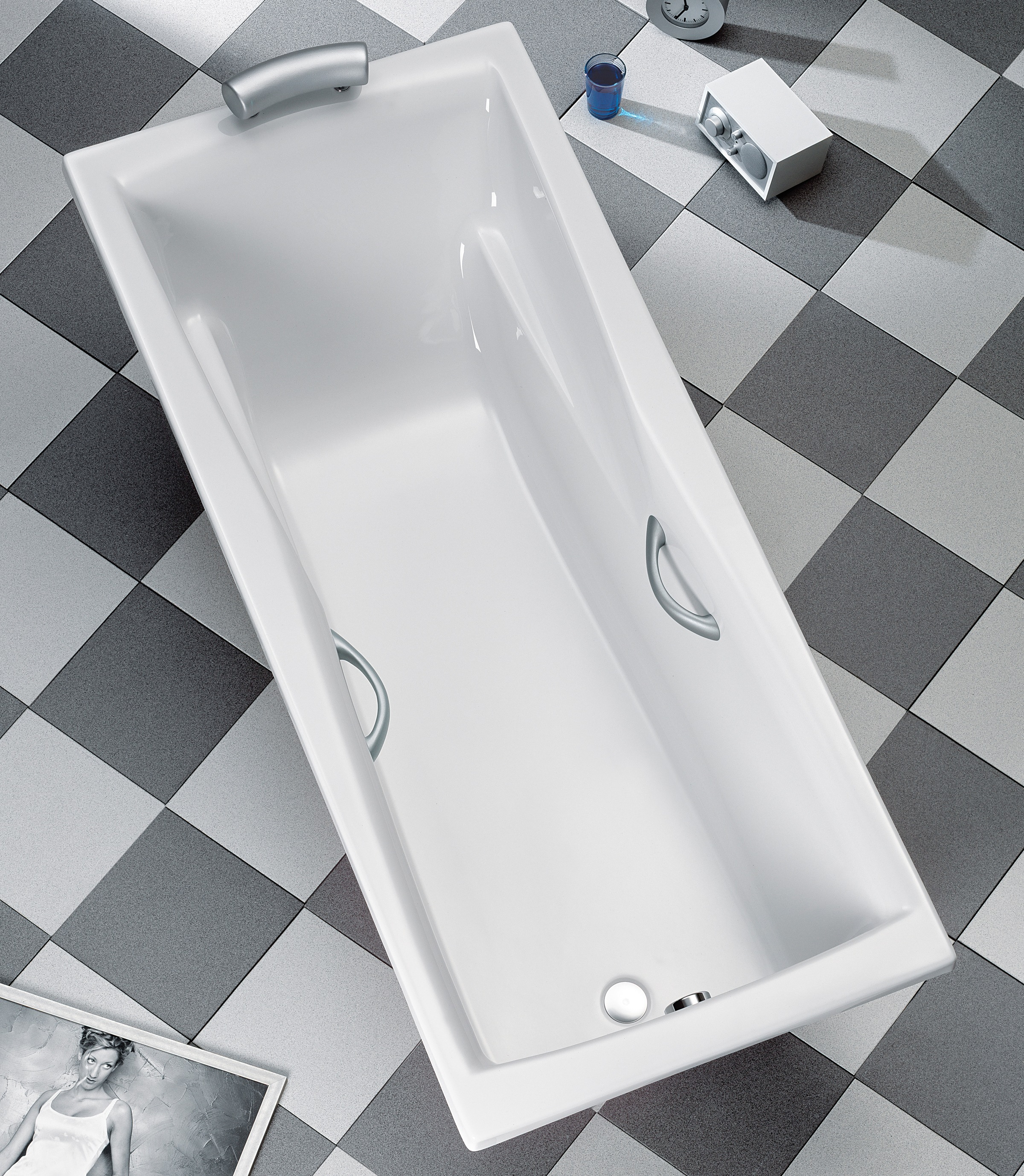 OTTOFOND Badewanne »Atlanta« Höhe 45 cm verstellbare Füße mit Fußgestell günstig online kaufen