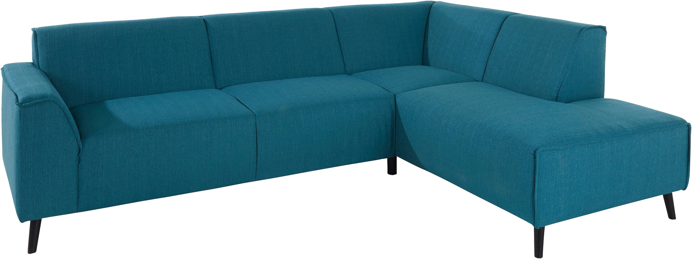 DOMO collection Ecksofa »Amora, inklusive komfortablem Federkern für mehr Sitzkomfort, L-Form«, mit Ottomane, elegant und zeitlos, bequem, Komfortsitzhöhe 47cm