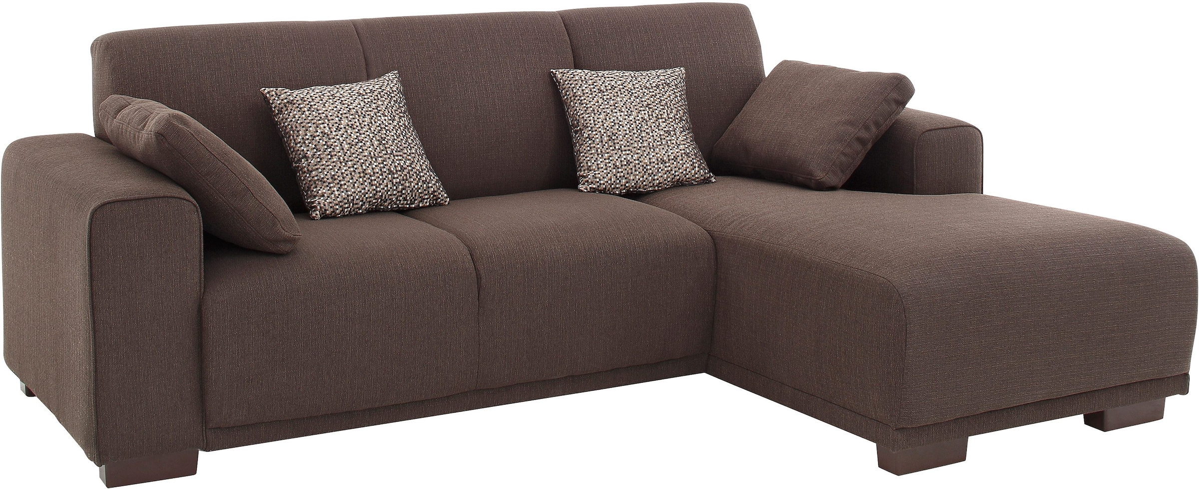 Home affaire Ecksofa »Bornholm incl. 2 Kissen, Stellmaße 234x162 cm«, Recamiere  wahlweise links oder rechts bestellbar auf Rechnung bestellen