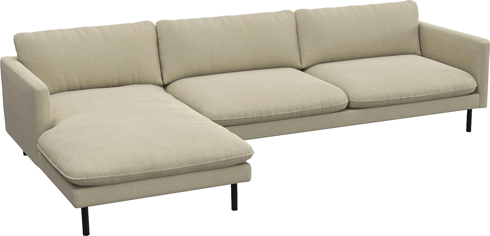 FLEXLUX Ecksofa »Bolzano, elegant und bequem, L-Form«, Sitzaufbau mit Kalts günstig online kaufen