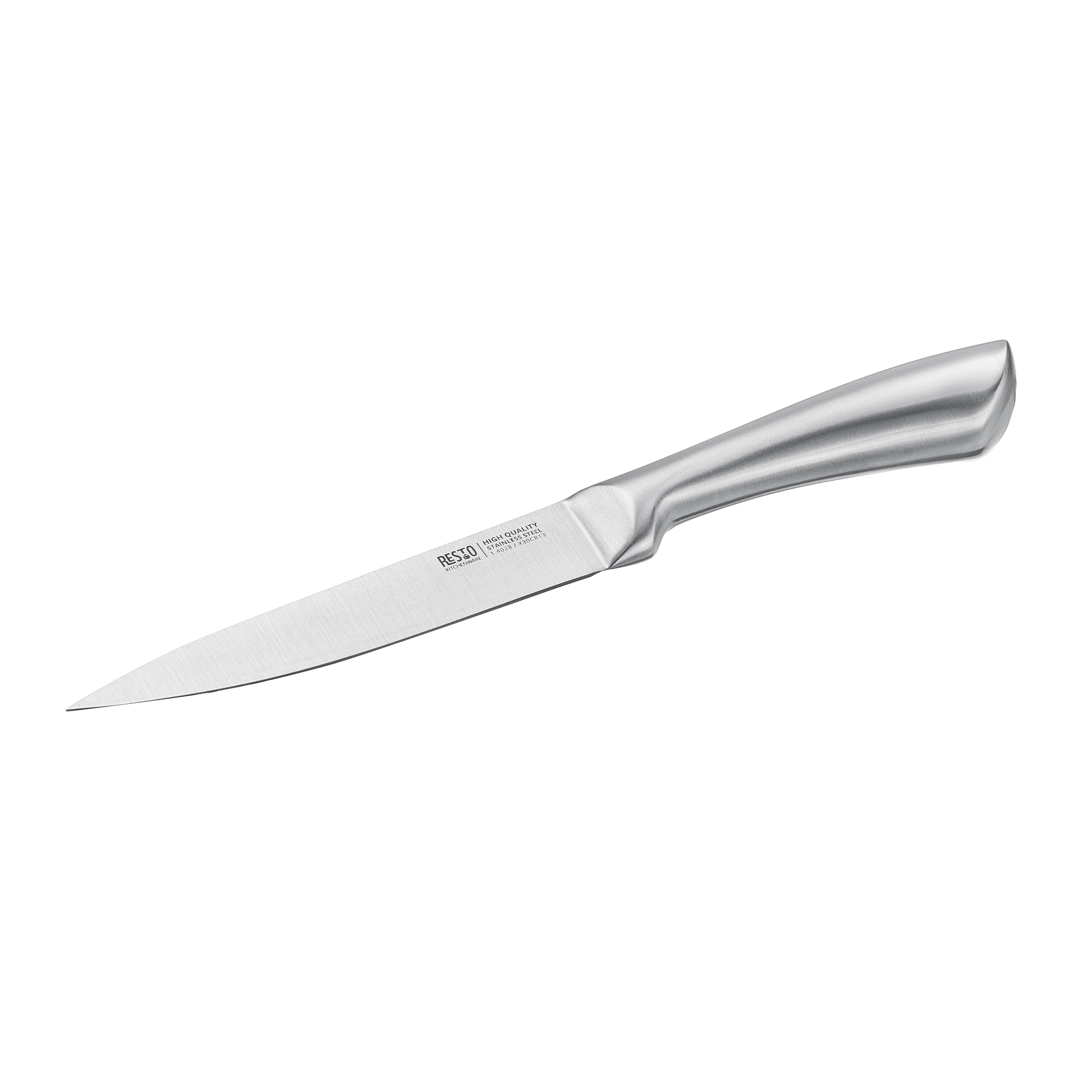 RESTO Kitchenware Messer-Set »Merope, Edelstahlmesser 4-teilig in Magnet-Geschenkbox« Santoku-Messer, Tranchiermesser, Universalmesser, Schälmesser