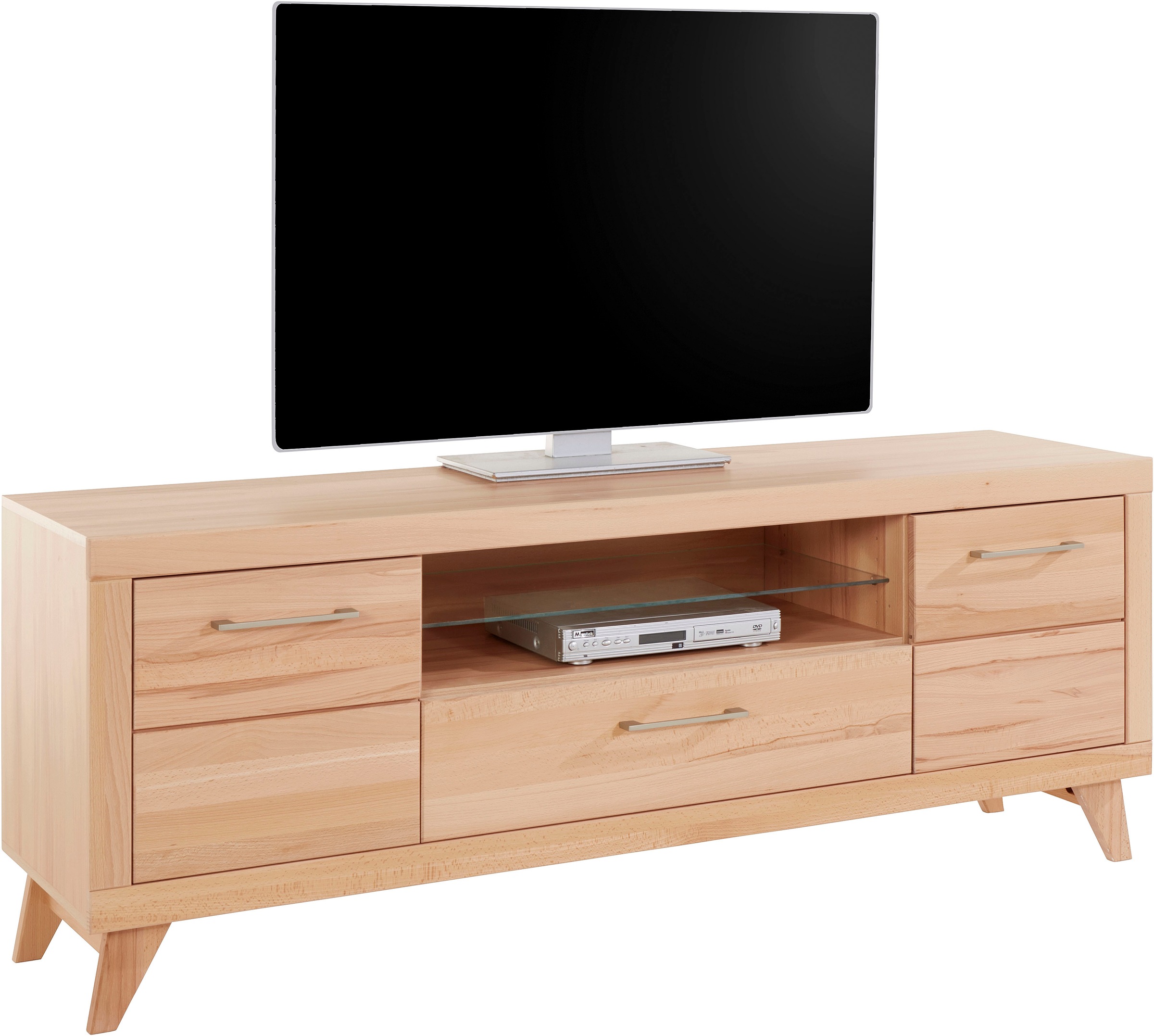 VOGL Möbelfabrik Lowboard »1237«, Massivholzfront, Breite ca. 171 cm, mit Softclose Funktion