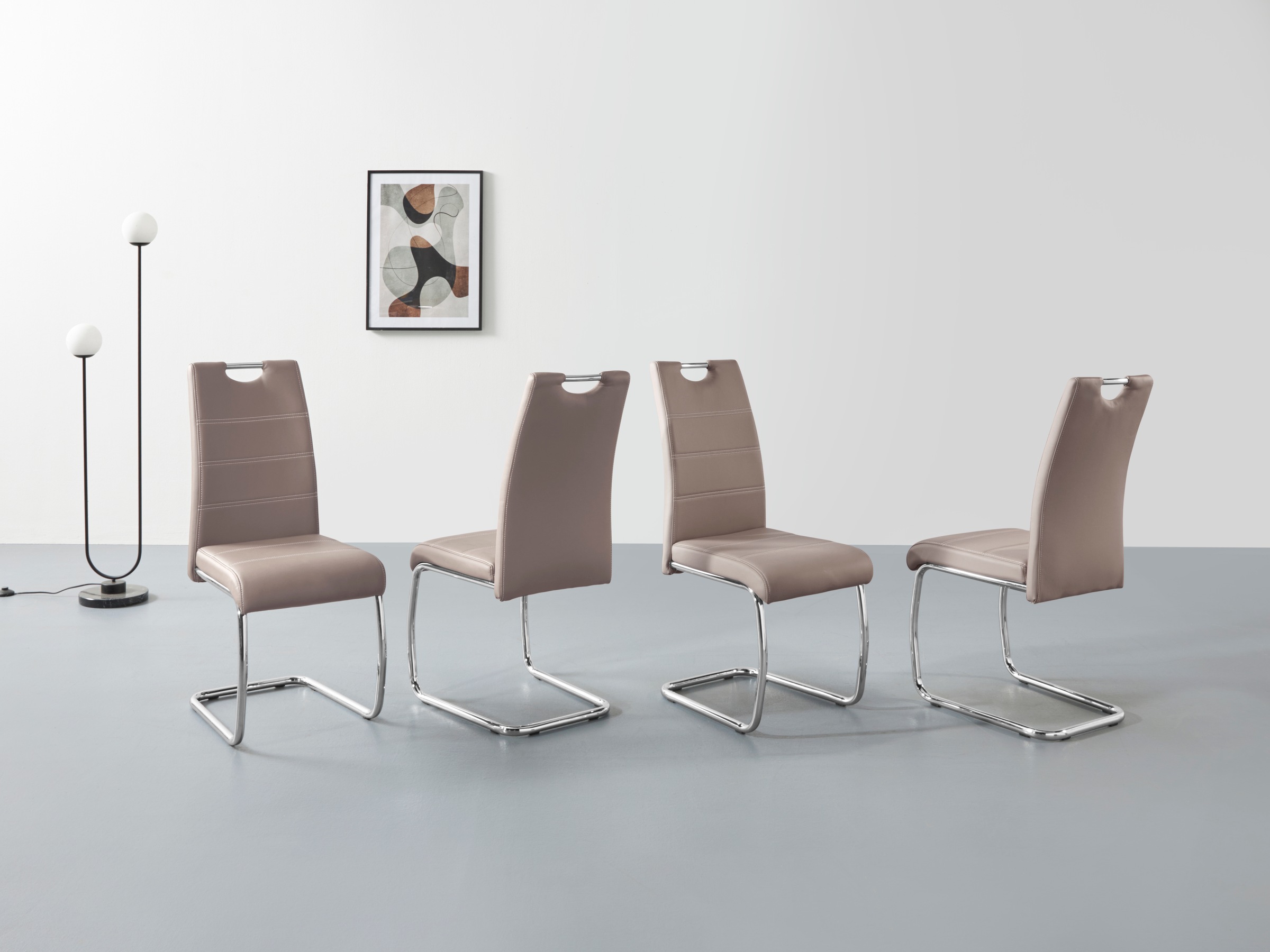 HELA Freischwinger »FLORA«, (Set), 4 St., Kunstleder, 1, 2 oder 4 Stück, Fr günstig online kaufen