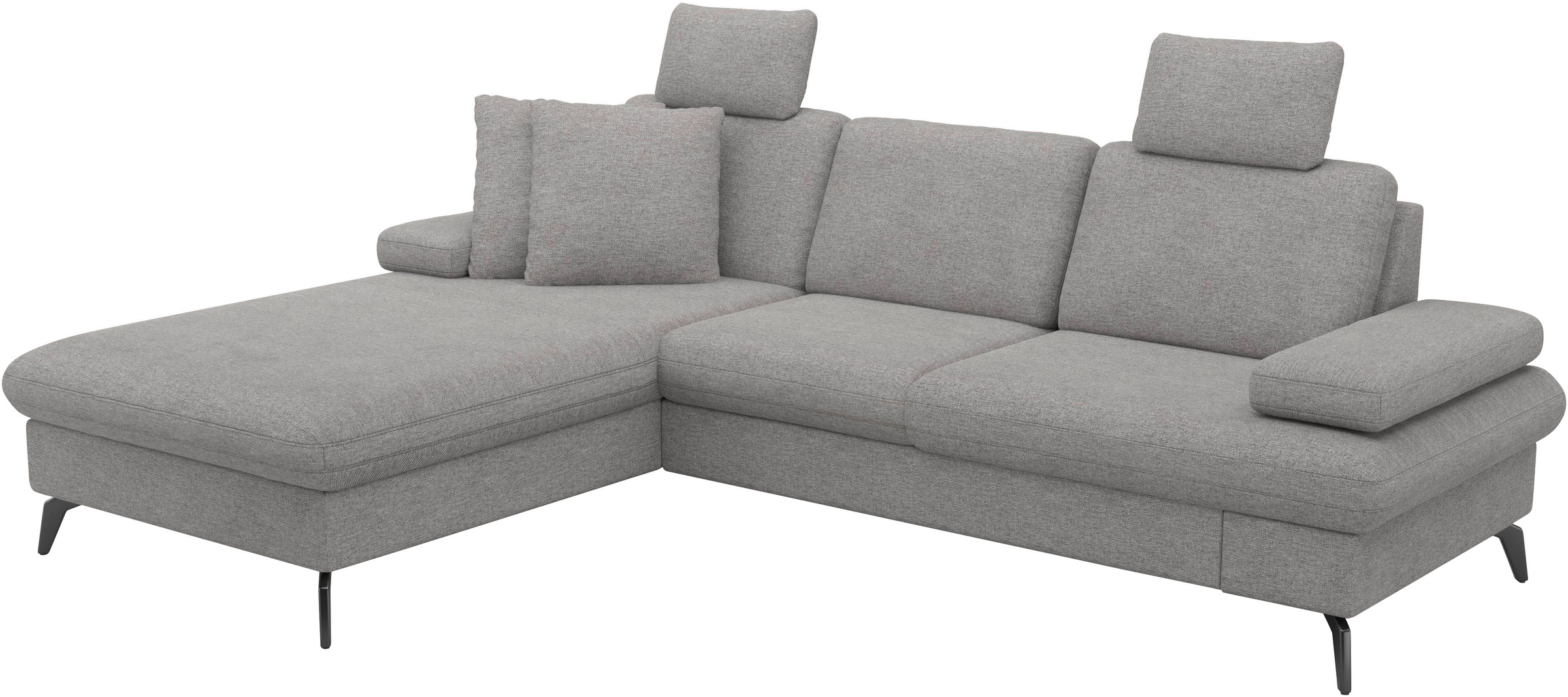 sit&more Ecksofa »Morris Jubi L-Form«, inkl. Armteilfunktion und 1 Zierkissen, wahlweise mit Bettfunktion