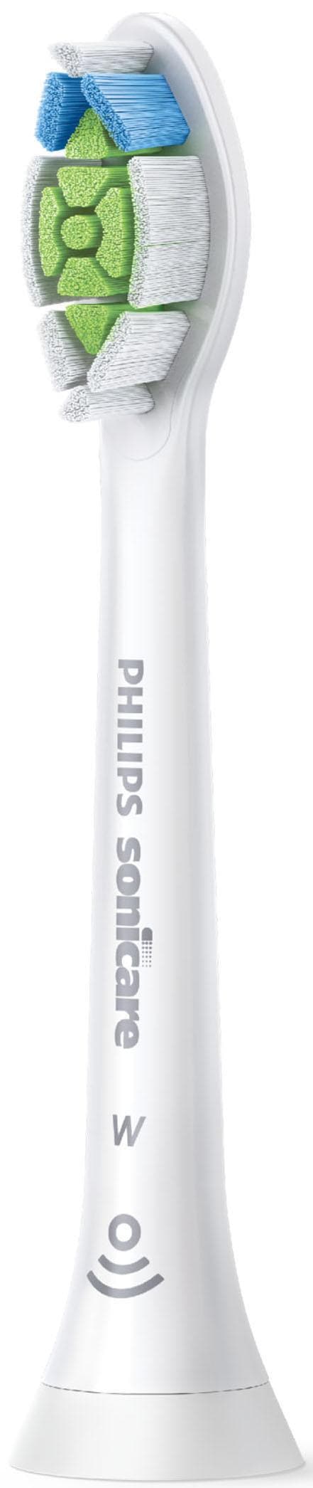 Philips Sonicare Aufsteckbürsten »Standard W2 Optimal White, Farbe weiß«, mit der Bürstenkopferkennung, Standardgröße