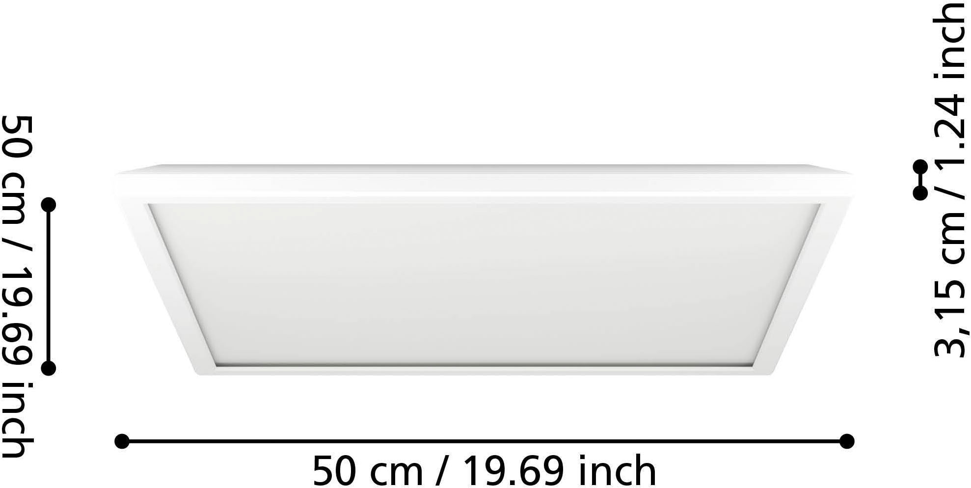 EGLO Deckenleuchte »Rovito Deckenlampe, Deckenbeleuchtung, Badlampe, Kunststoff, IP44« LED-Modul 1 Stk. Kaltweiß | Neutralweiß | Warmweiß