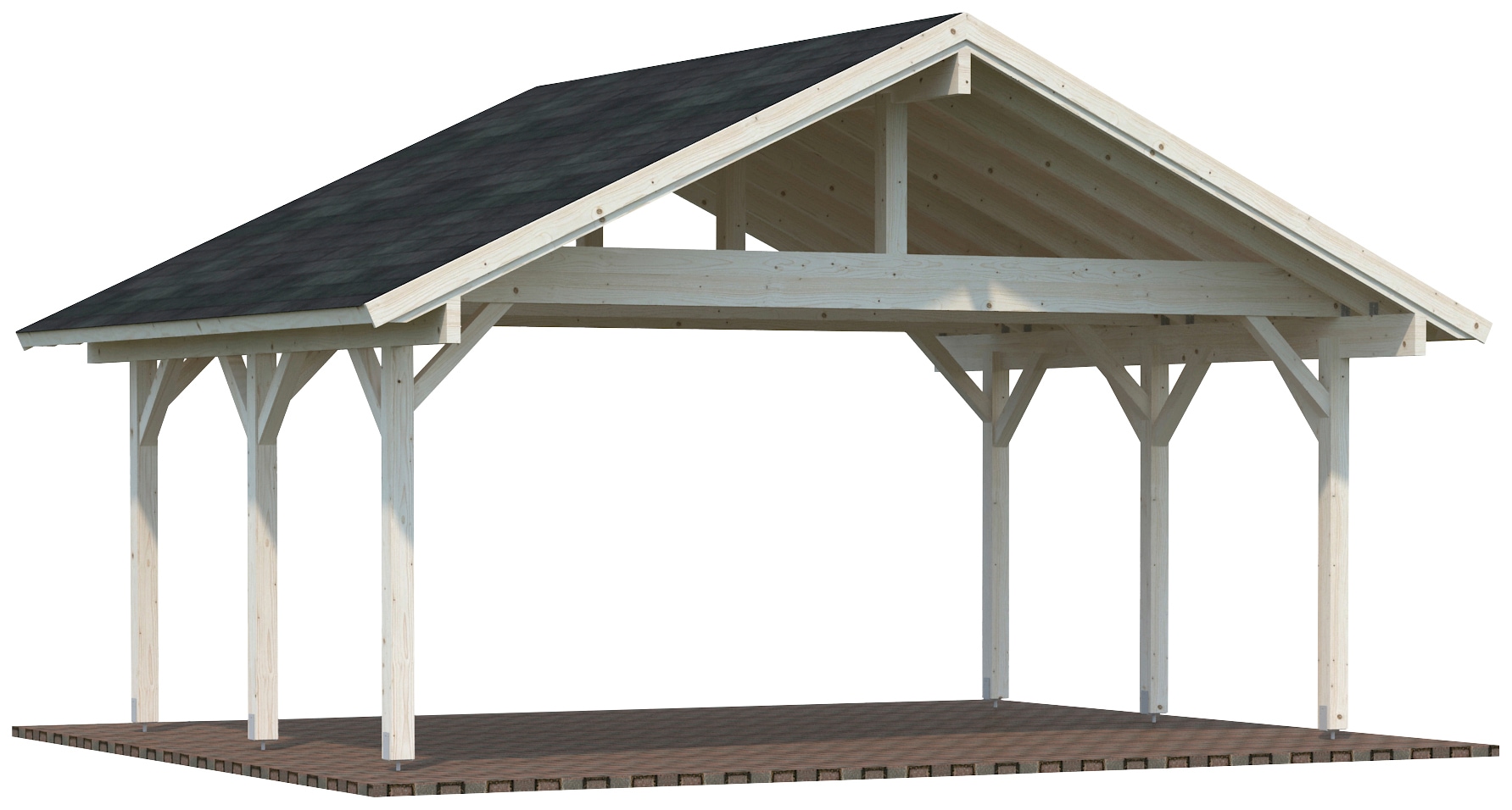 Palmako Einzelcarport »Robert«, Holz, natur kaufen