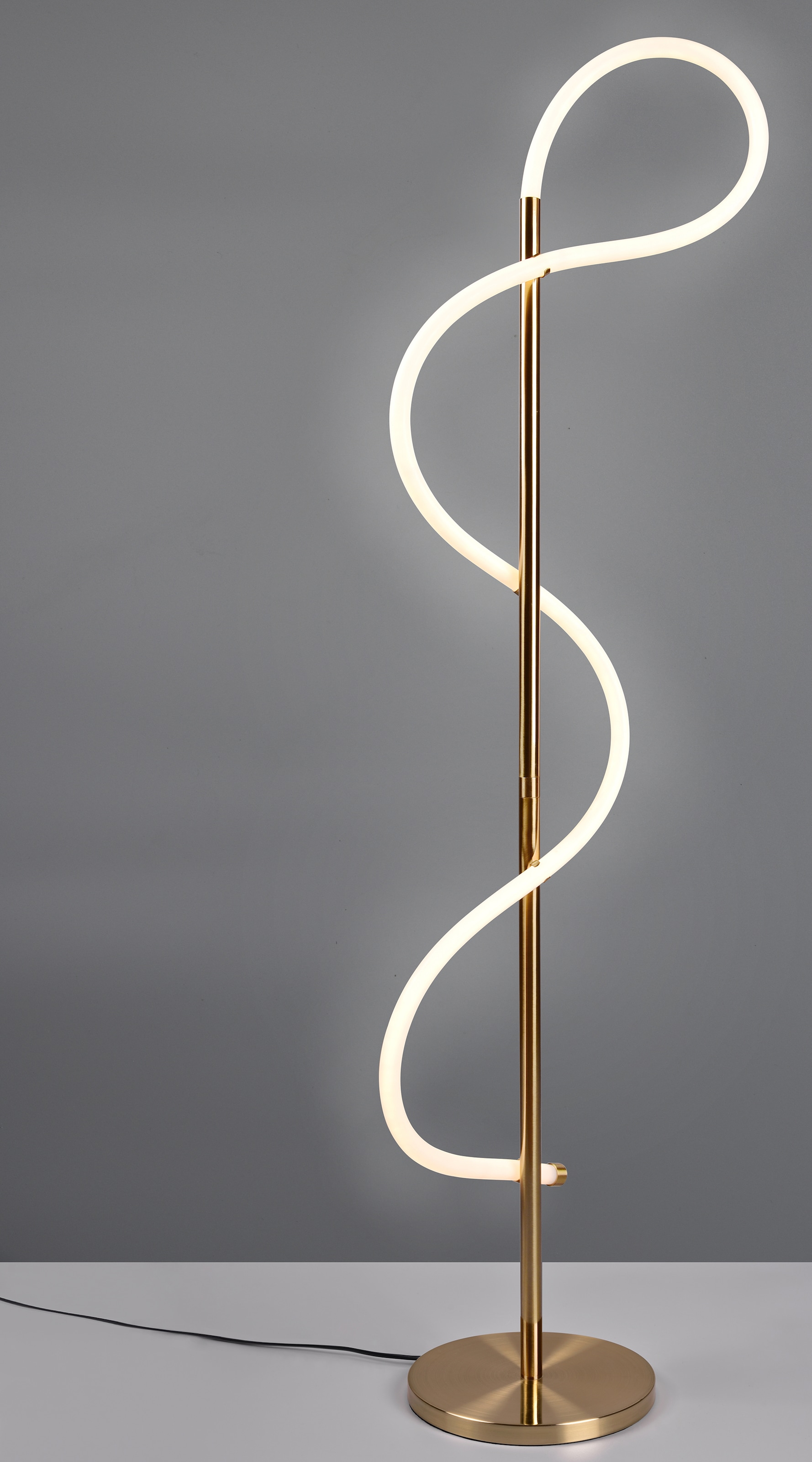 bestellen Leonique Fußschalter geschwungener Röhre, mit online 1 dimmbar LED mit »Cecile«, Stehleuchte Stehlampe flammig-flammig, LED