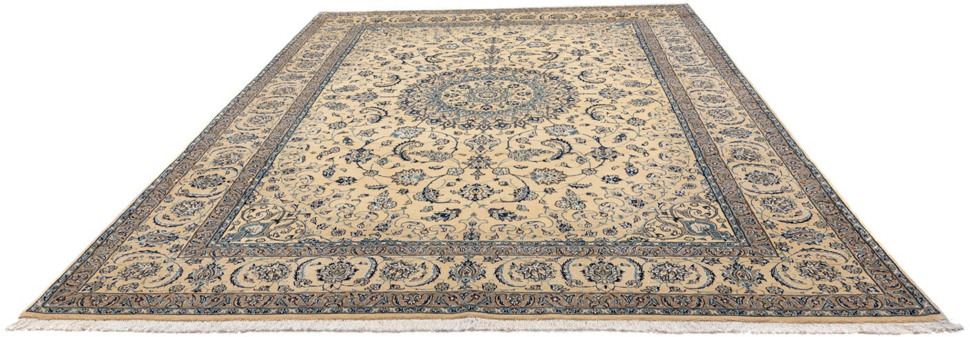 morgenland Wollteppich »Nain 9la Medaillon Beige 345 x 244 cm«, rechteckig, günstig online kaufen