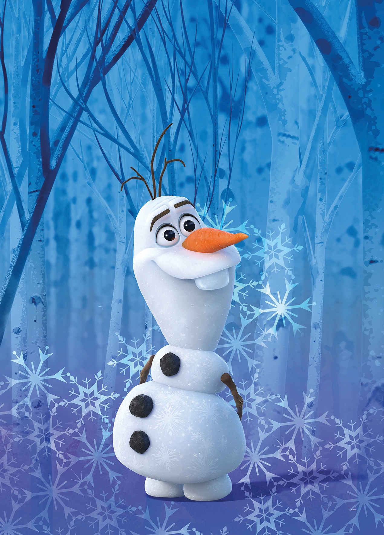 Komar Poster »Frozen Olaf Crystal«, Disney, (1 St.), Kinderzimmer, Schlafzimmer, Wohnzimmer