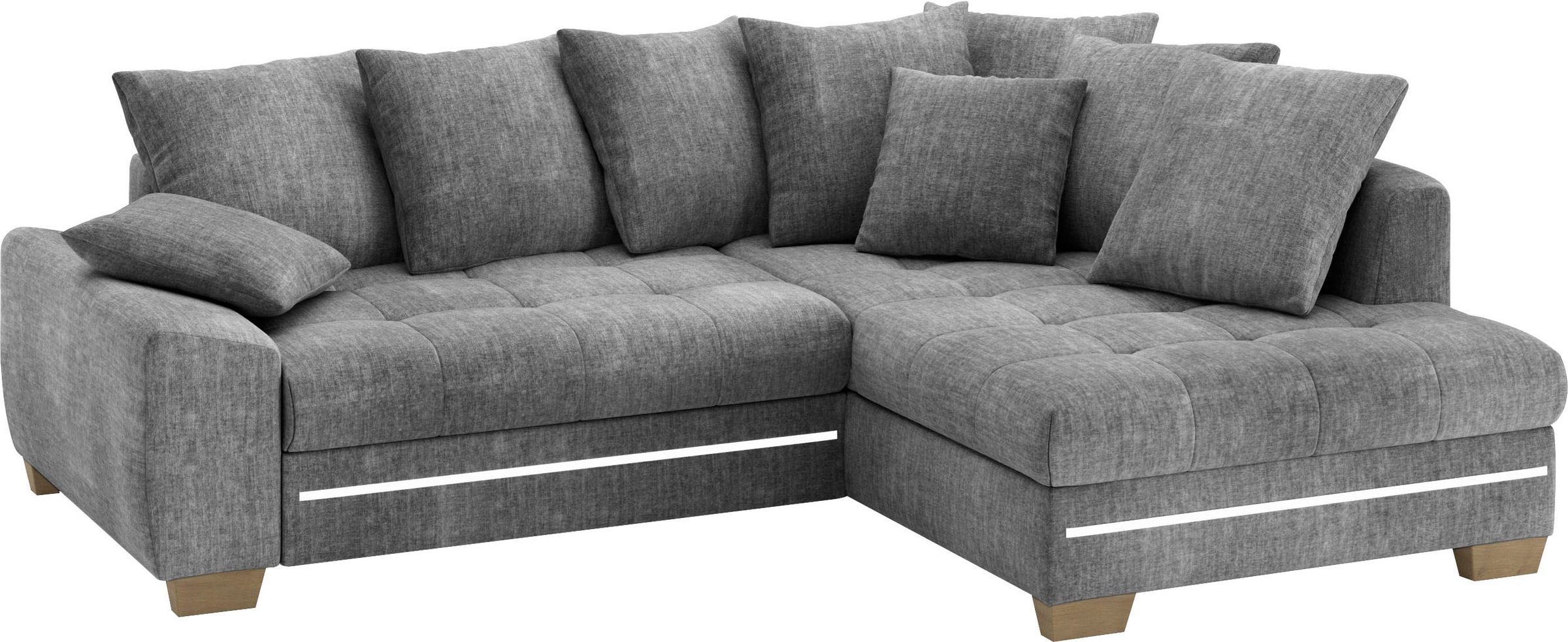 Mr. Couch Ecksofa »Nikita II, L-Form«, mit Kaltschaum, RGB-LED Beleuchtung, günstig online kaufen