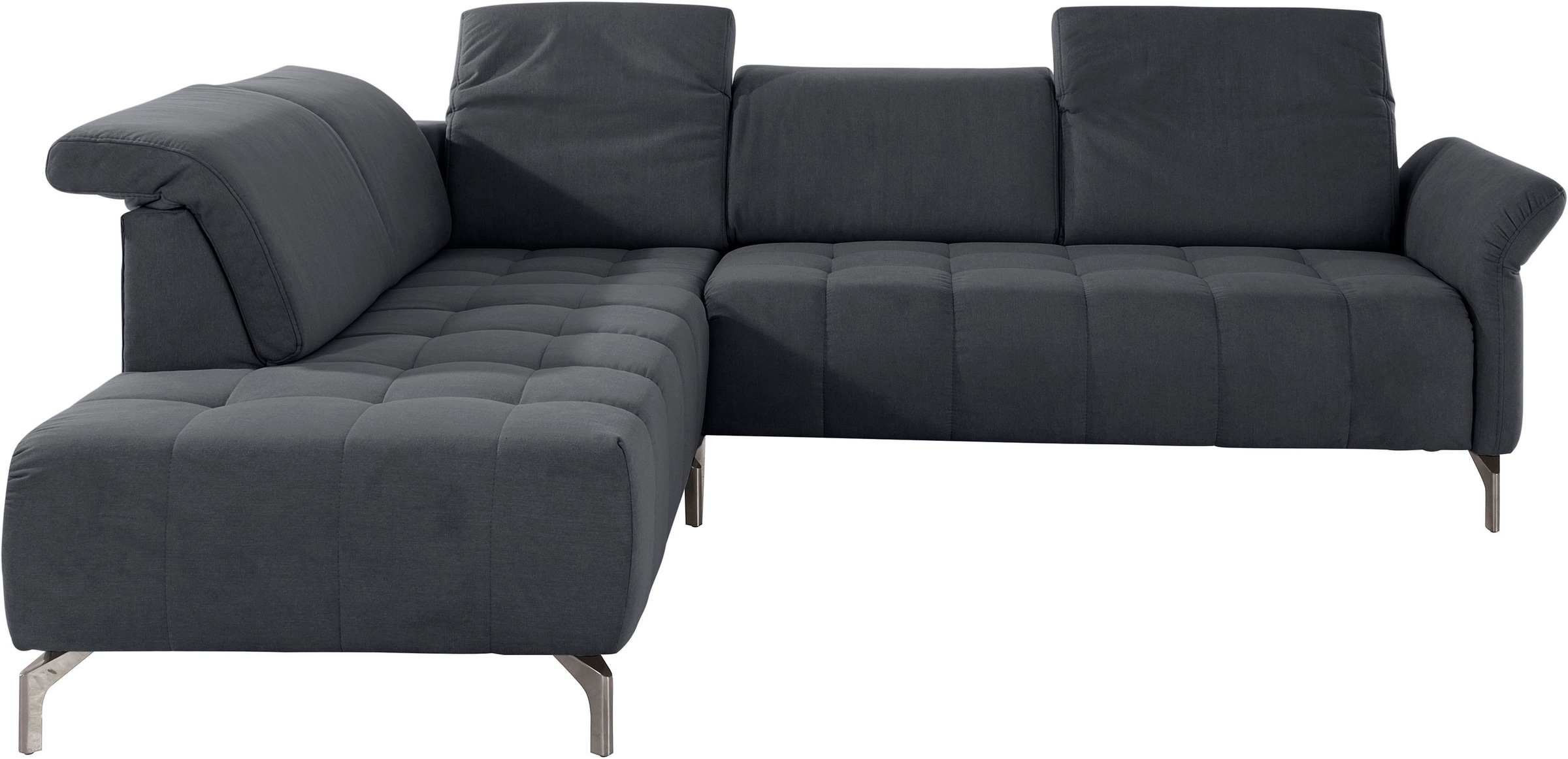 INOSIGN Ecksofa »Fresh L-Form«, Federkern, wahlweise Kopfteilverstellung und motorischer Vorziehsitz