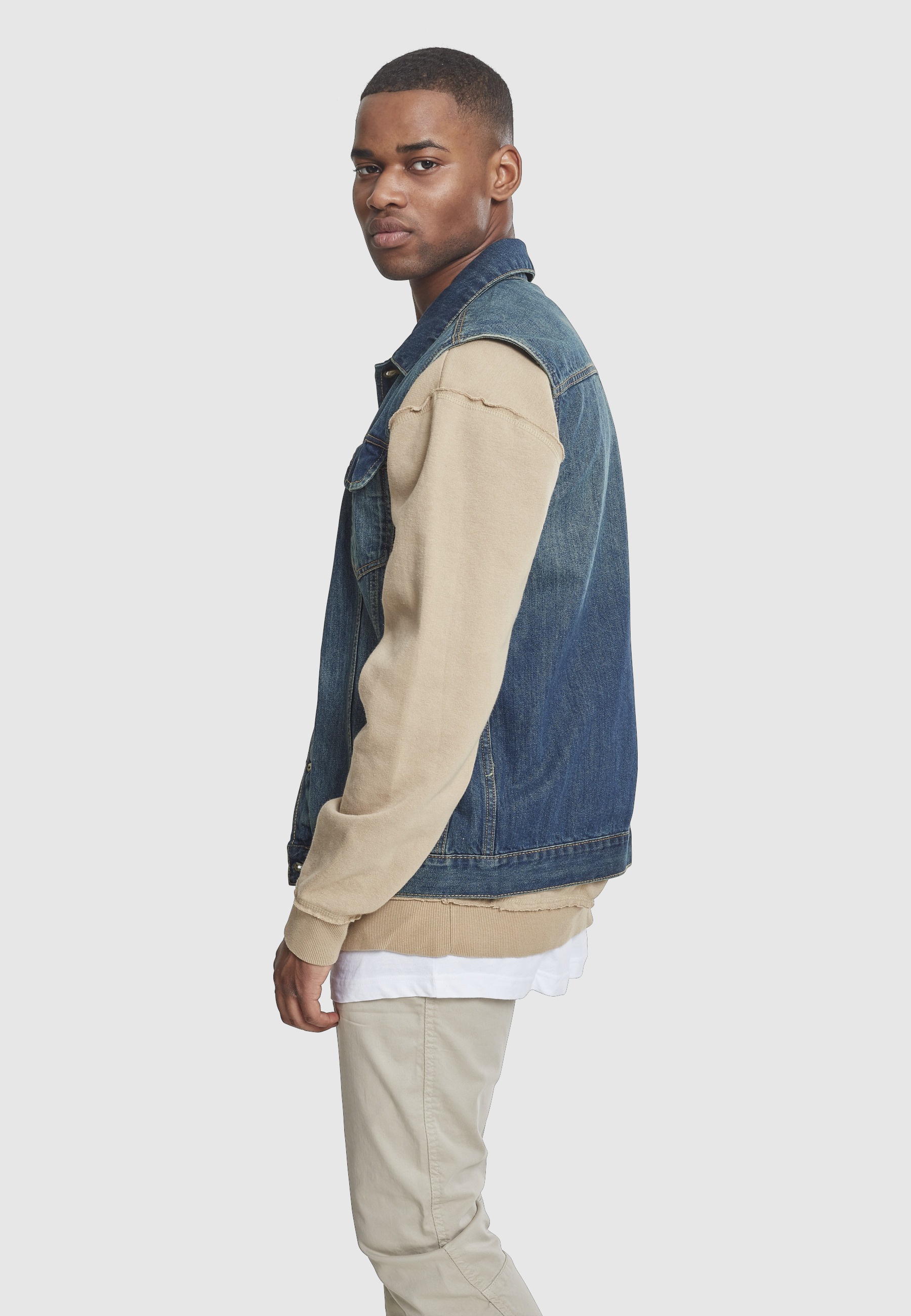 URBAN CLASSICS Jerseyweste »Urban Classics Herren Denim Vest« 1 Stk.