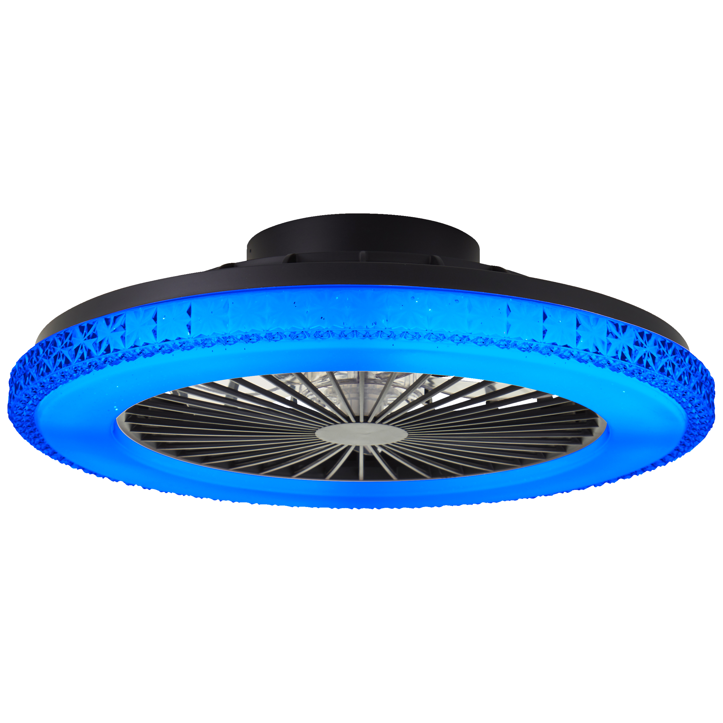 Brilliant LED Deckenleuchte »Badria«, mit Ventilator, 49 cm, digitales RGB, 4700 lm, dimmbar, 3000-6500 K