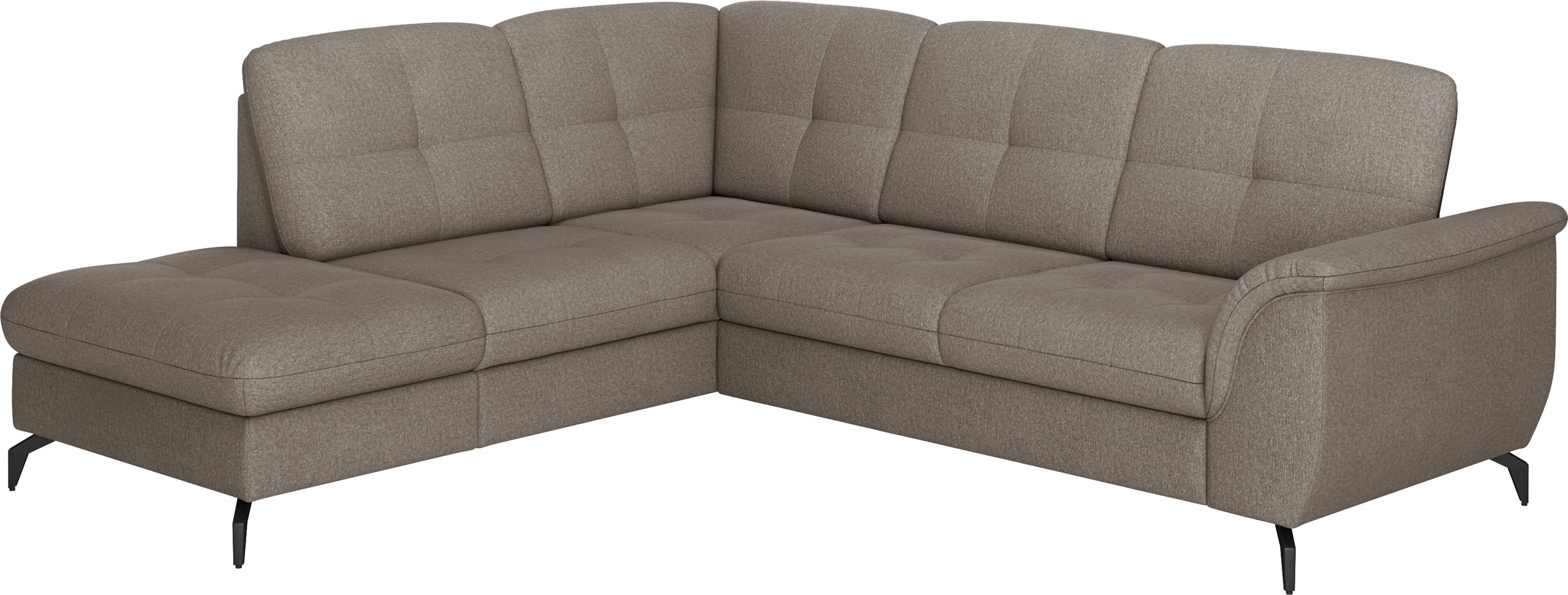 sit&more Ecksofa »Zora L-Form«, wahlweise mit Bettfunktion und Bettkasten