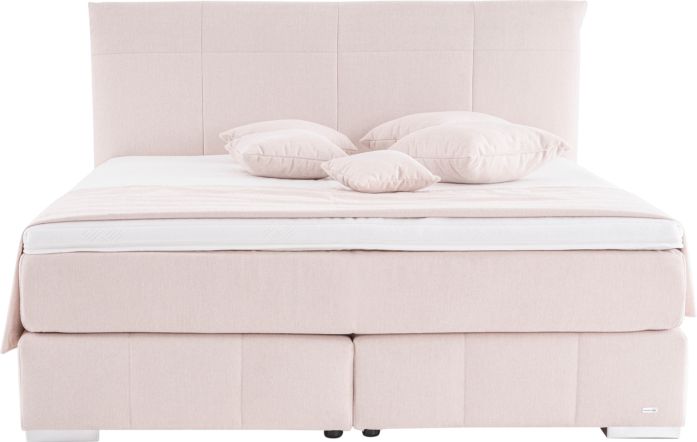 alina Boxspringbett »Luga«, 188 cm breit, inkl. Matratze und Komfortschaum-Topper