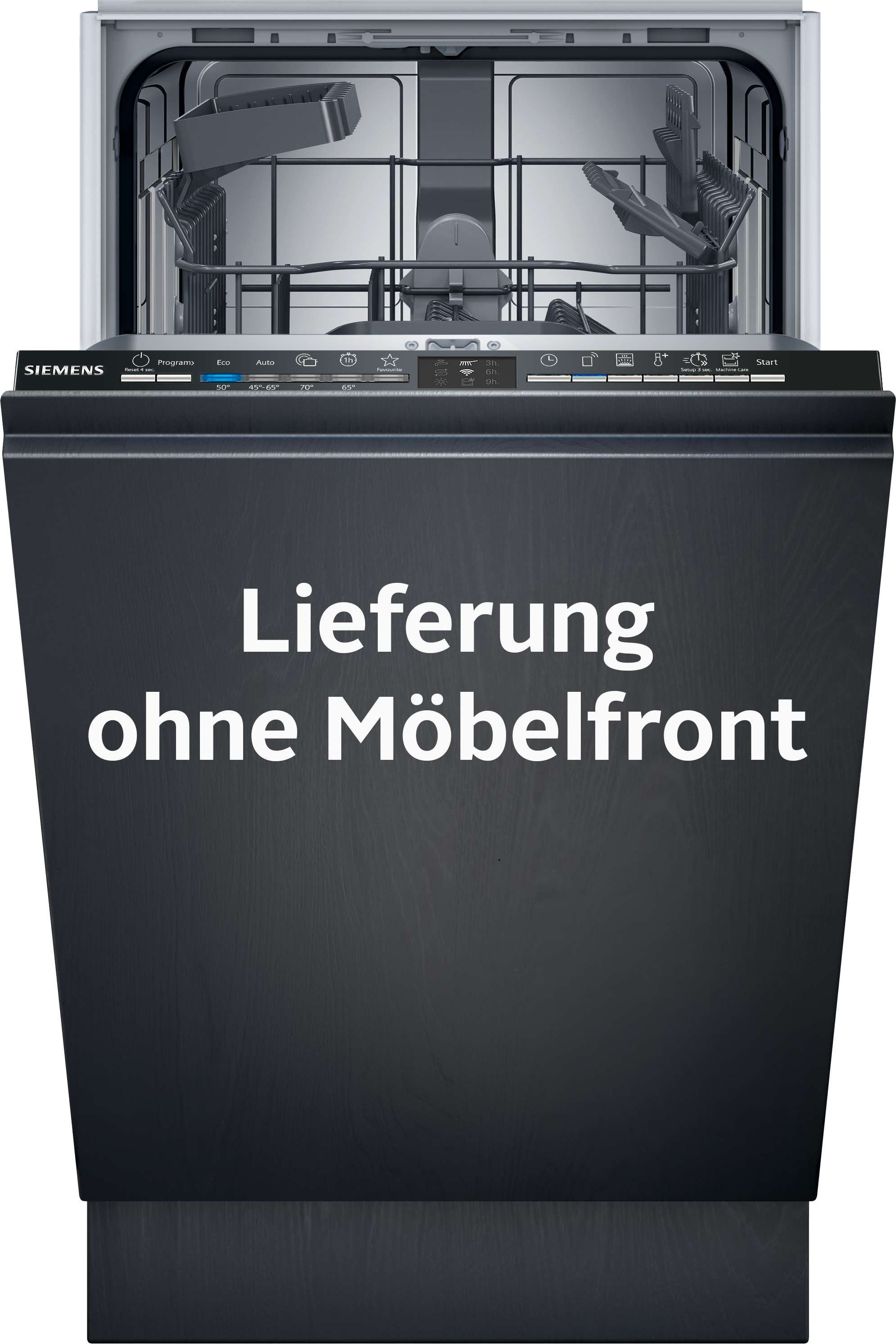 SIEMENS vollintegrierbarer Geschirrspüler iQ100 »SR61HX23KE« 10 tlg. Maßgedecke Schnelles Spülen mit varioSpeedPlus und höhenverstellbarer Korb